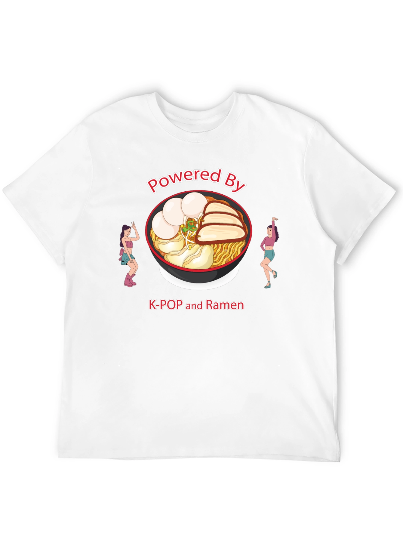 K-Pop and Ramen Powered T-Shirt - 12