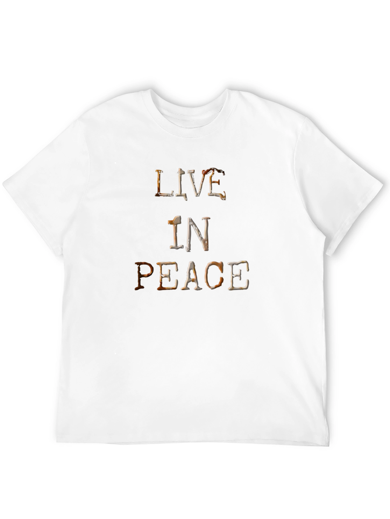 Black Live in Peace Graphic T-Shirt - Classic Black Tee view 12