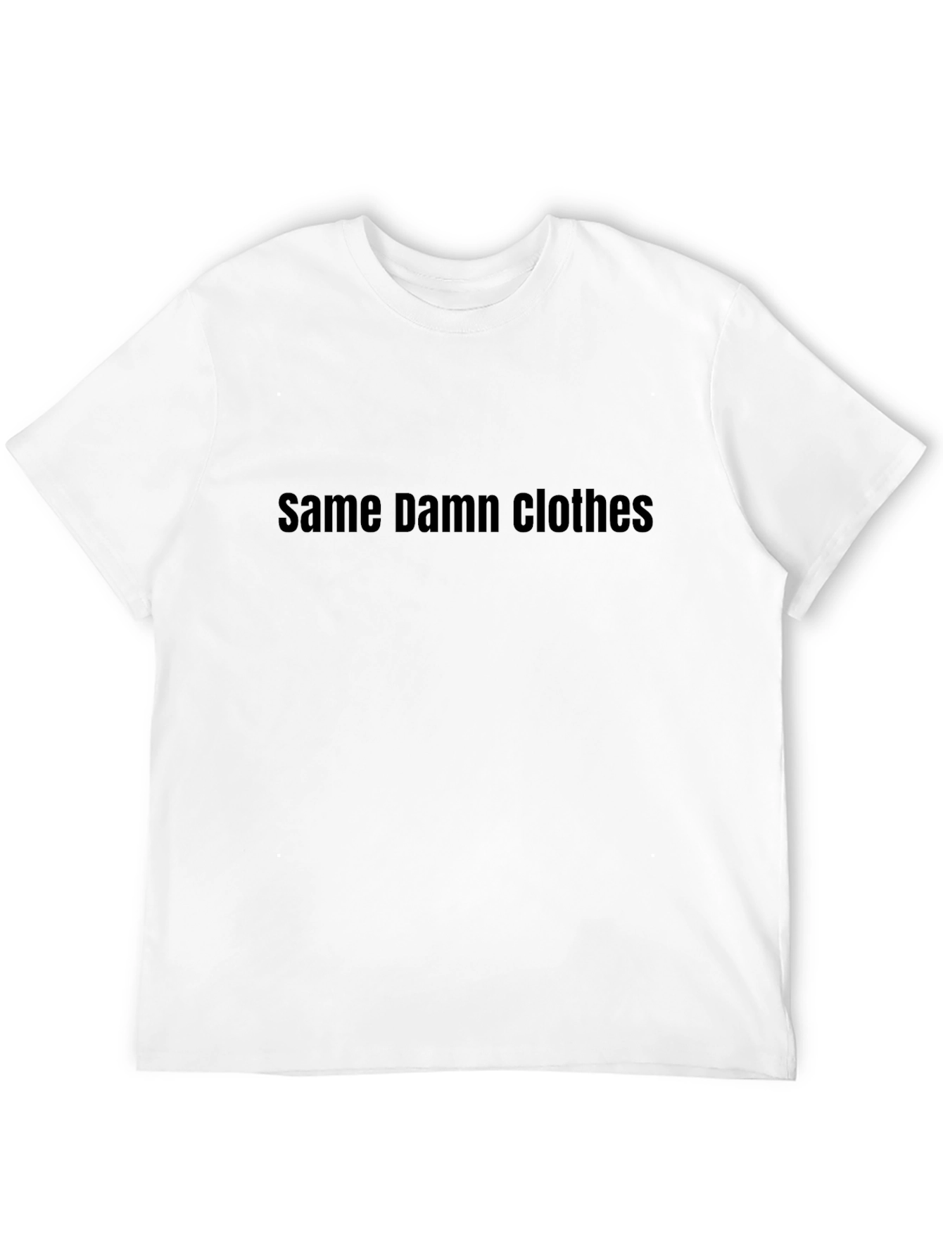 Black Same Damn Clothes Graphic Tee - Men's Black T-Shirt view 12