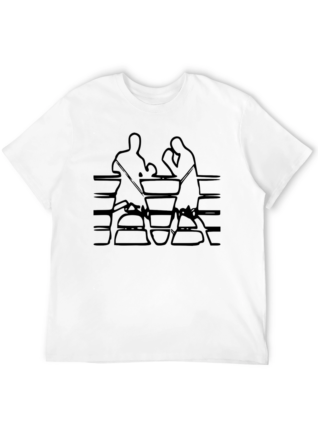 Black Boxing Match Graphic Tee - Black view 12