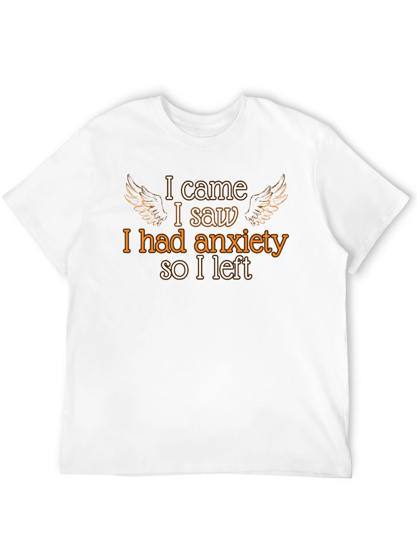 Black Anxiety T-Shirt - Humorous Graphic Tee view 12