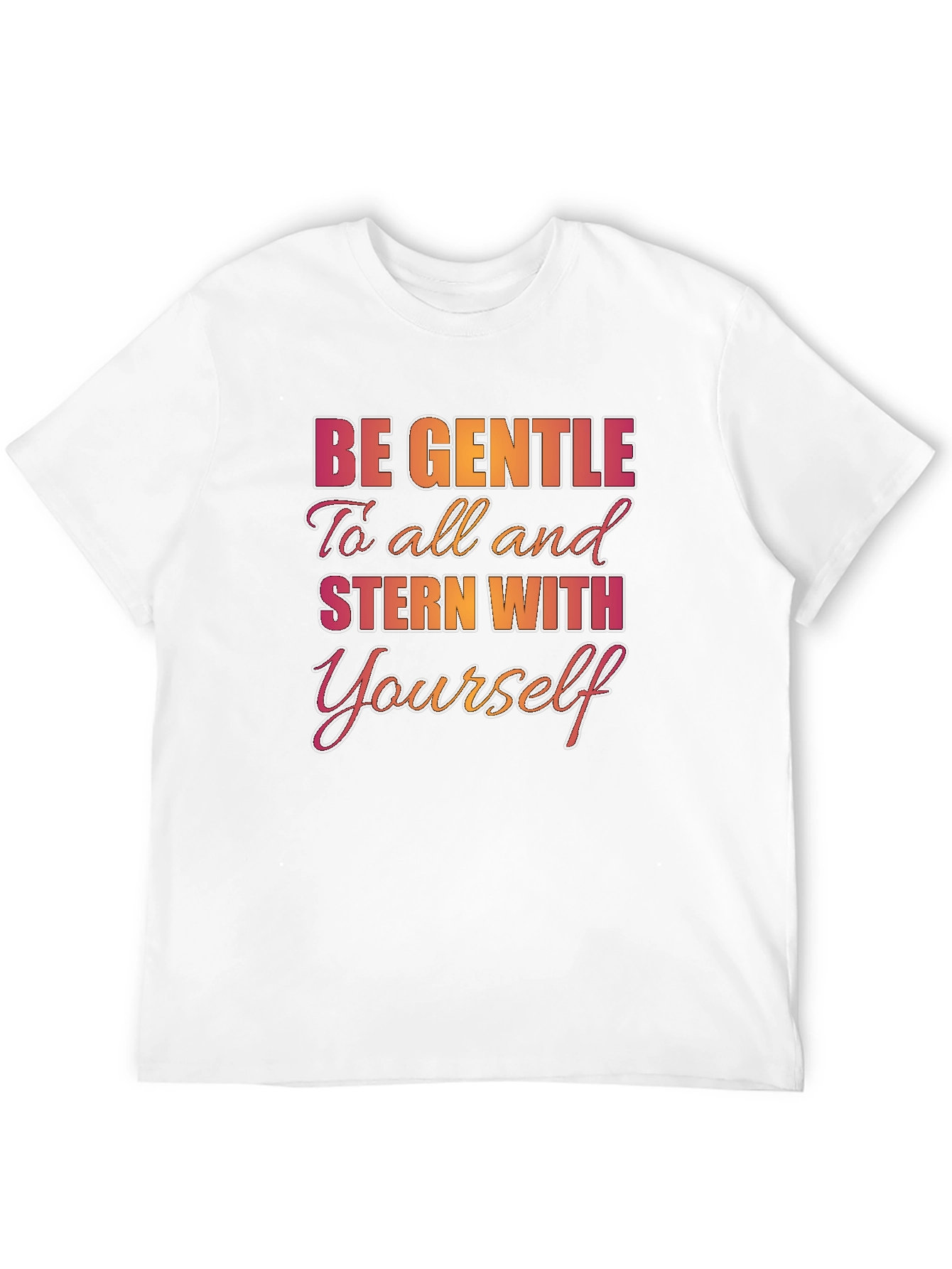Black Be Gentle To All Graphic T-Shirt view 12