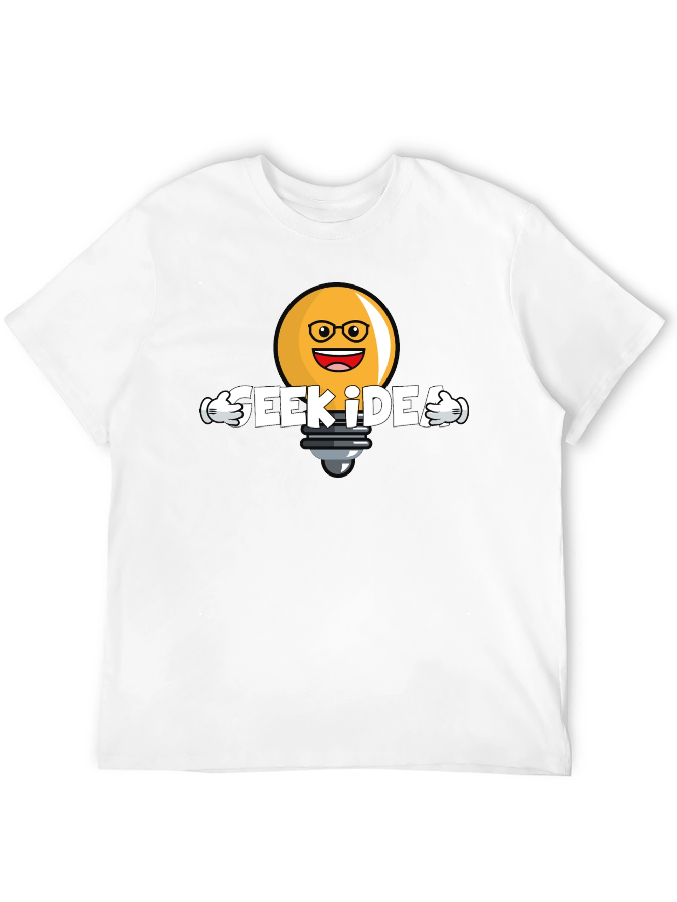 Black Geek Idea T-Shirt - Unique Graphic Tee view 12