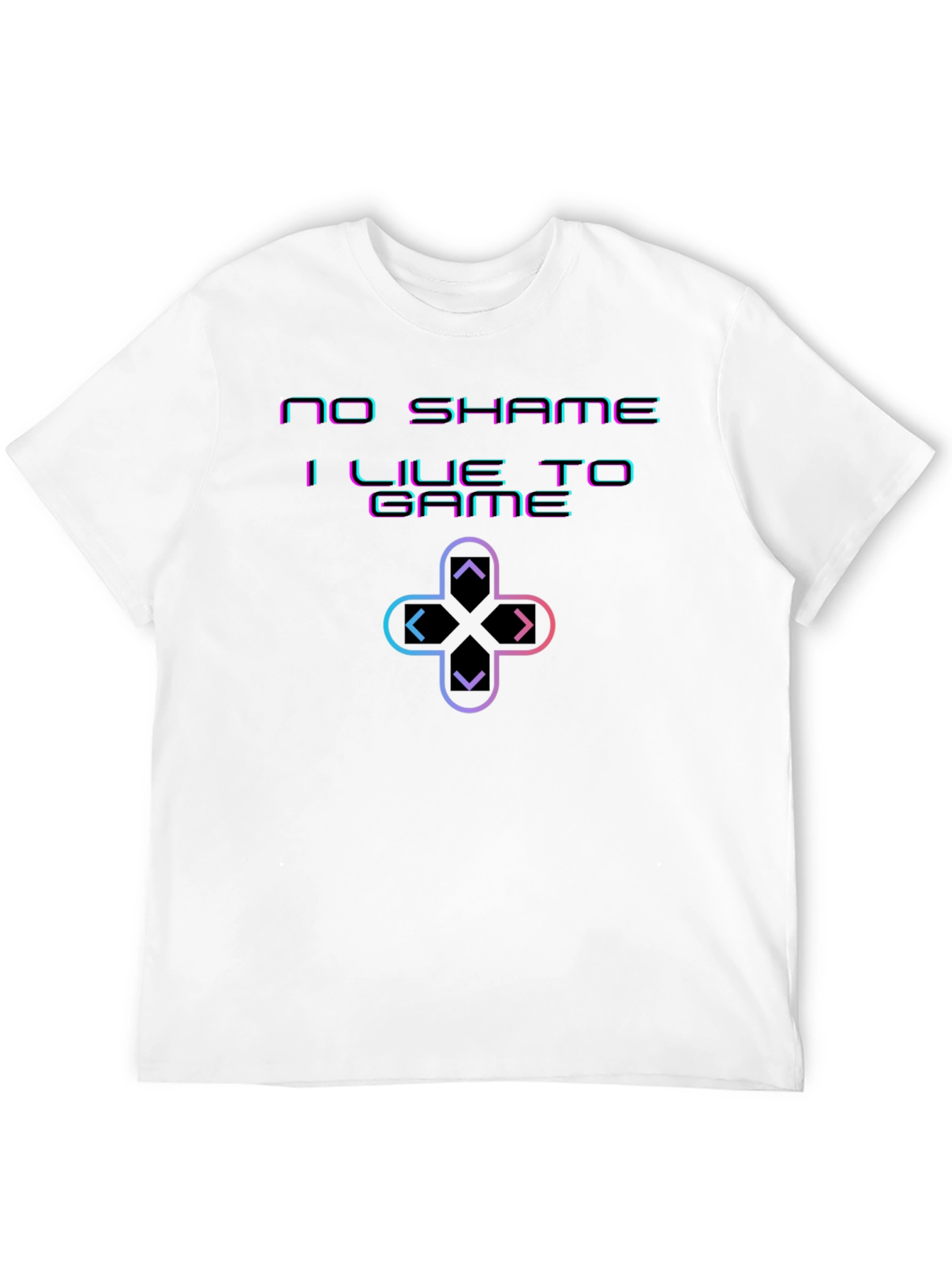 Black No Shame I Live To Game Black T-Shirt view 12