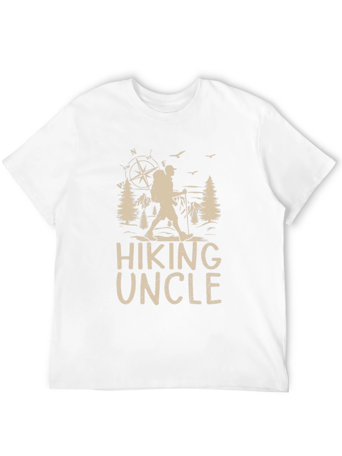 Black Hiking Uncle Graphic Tee - Outdoors Adventure Shirt view 12