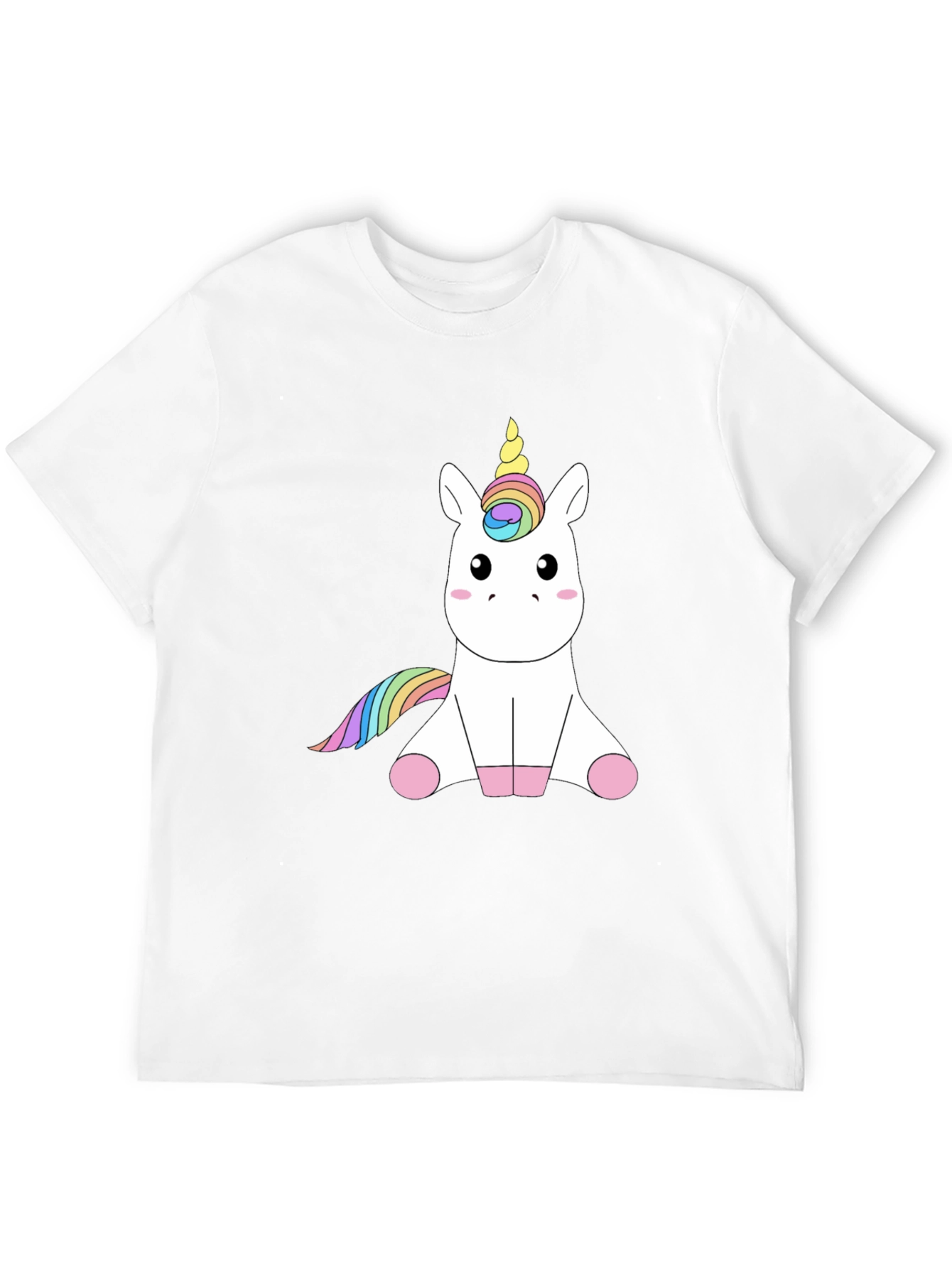 Black Unicorn Graphic Tee - Men's Black T-Shirt view 12