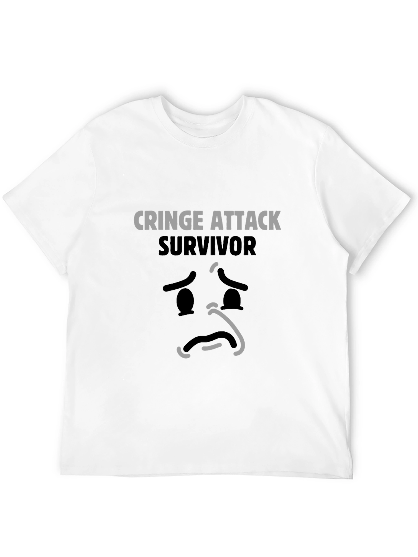 Black Cringe Attack Survivor Graphic Tee view 12