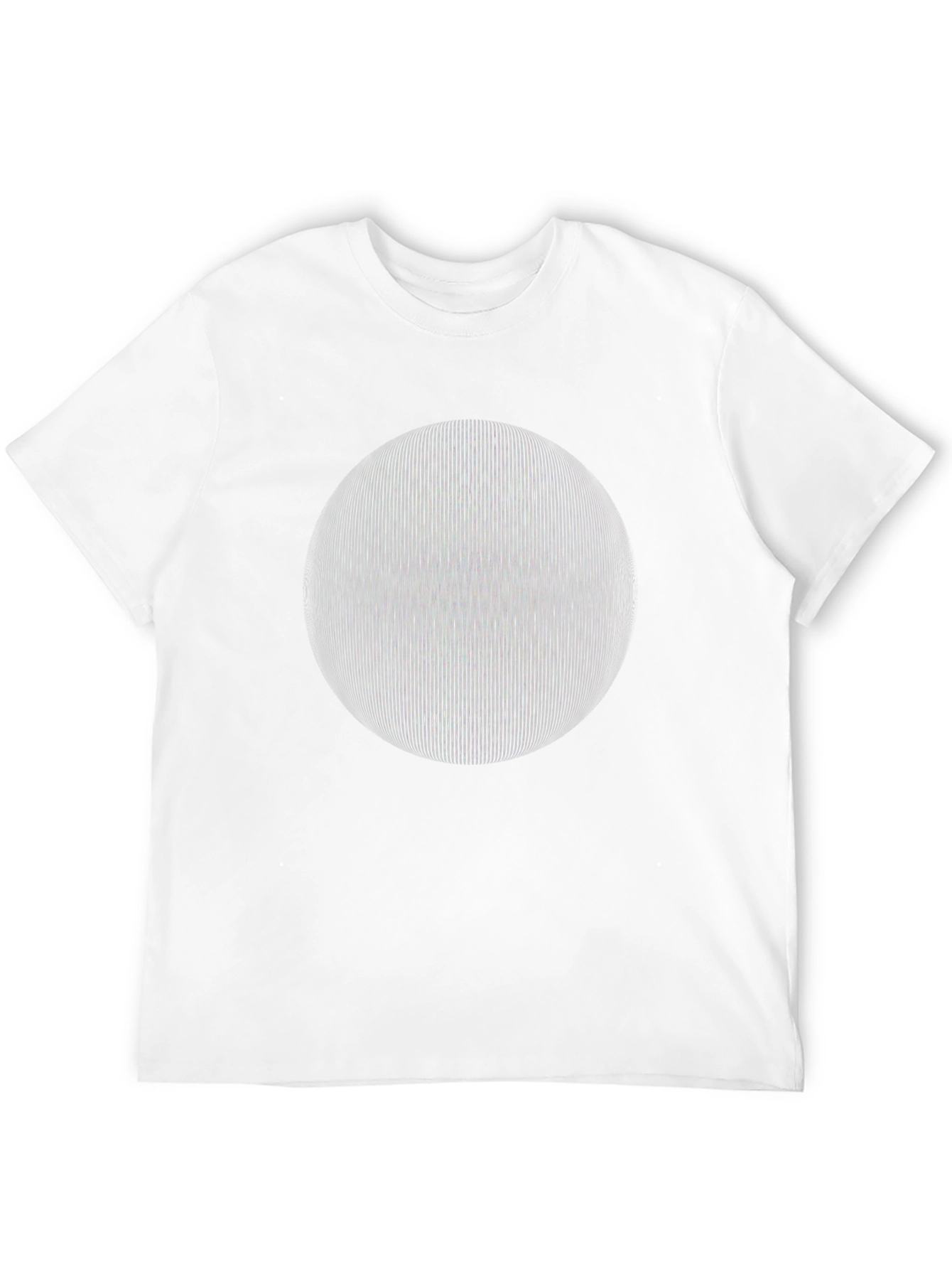 Black Optical Illusion Sphere Graphic T-Shirt - Black Cotton Tee view 12