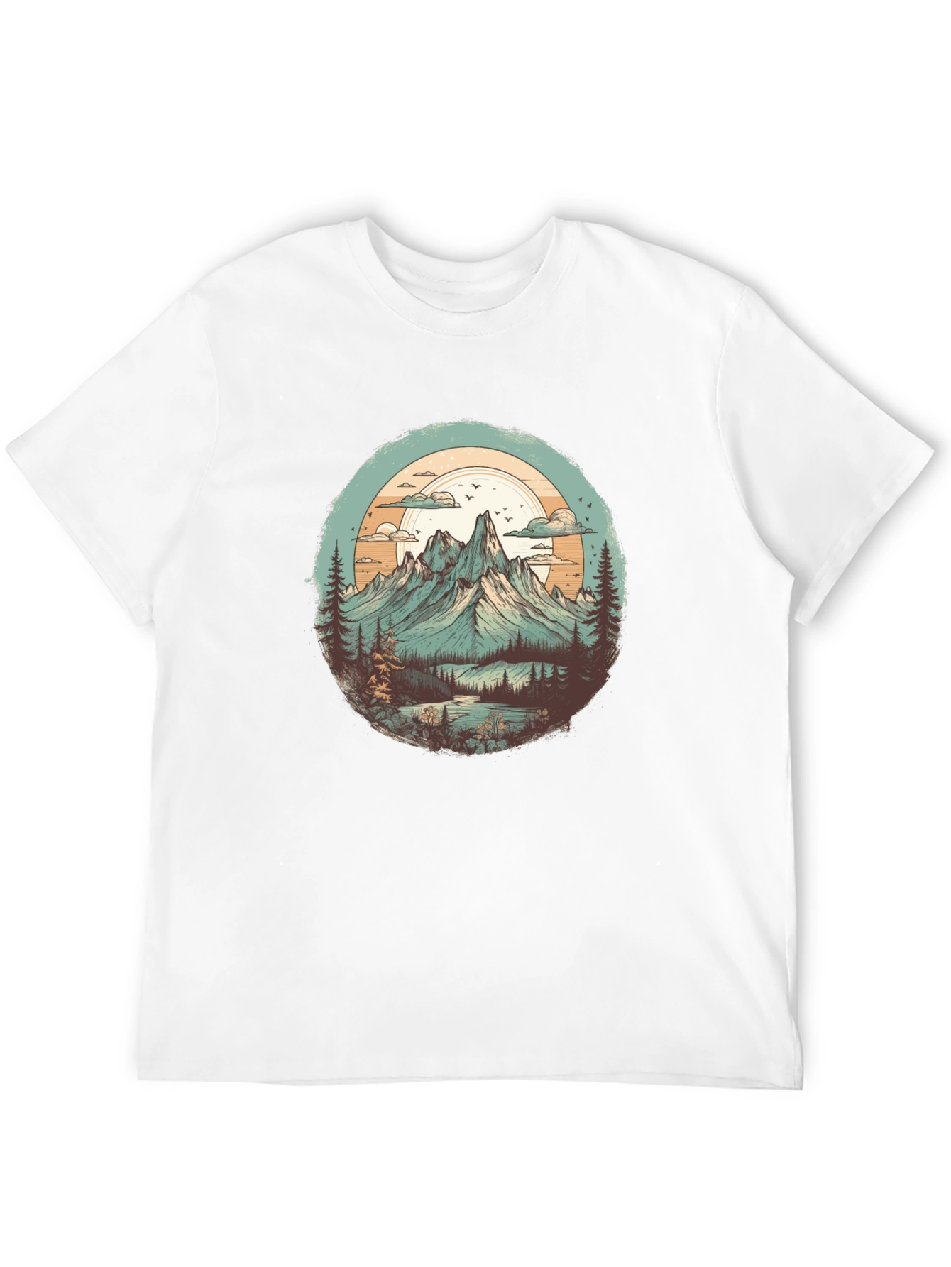 Black Mountain Landscape Graphic Tee view 12
