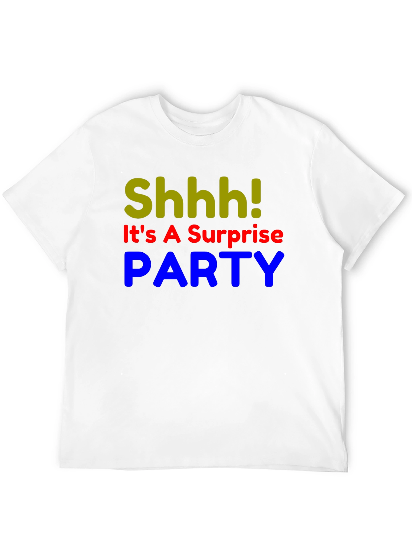 Black Surprise Party T-Shirt - Shhh! Funny Birthday Tee view 12