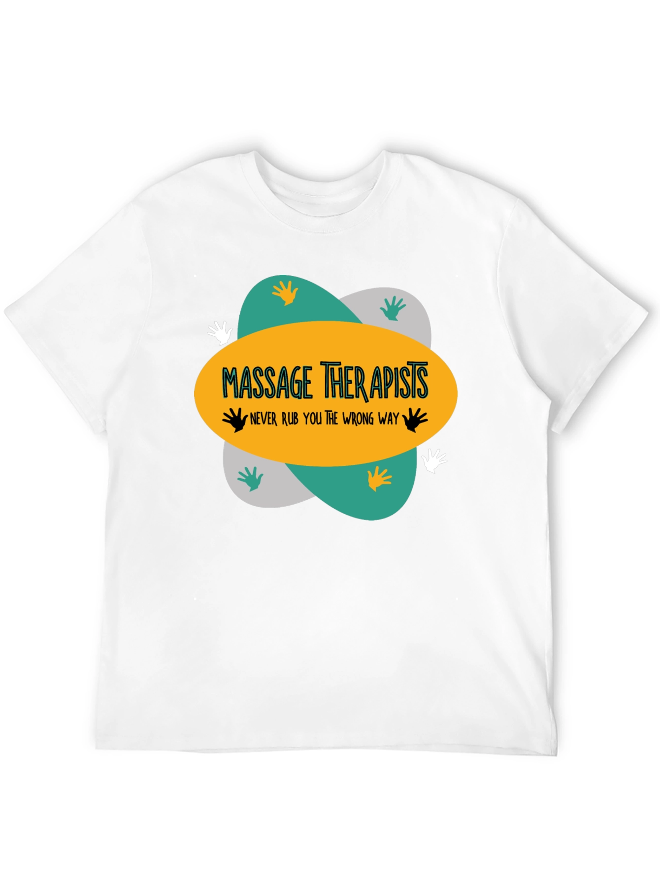 Black Massage Therapists T-Shirt - Funny Massage Gift view 12
