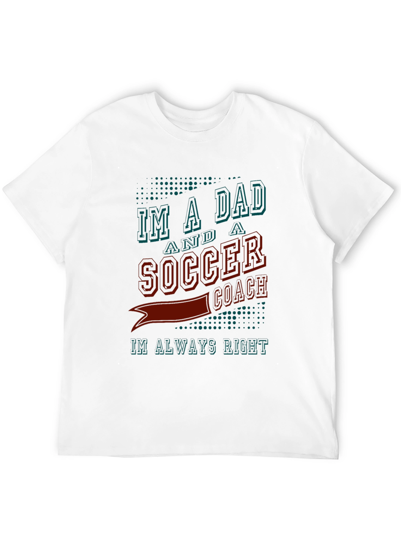 Black Dad Soccer Coach T-Shirt view 12