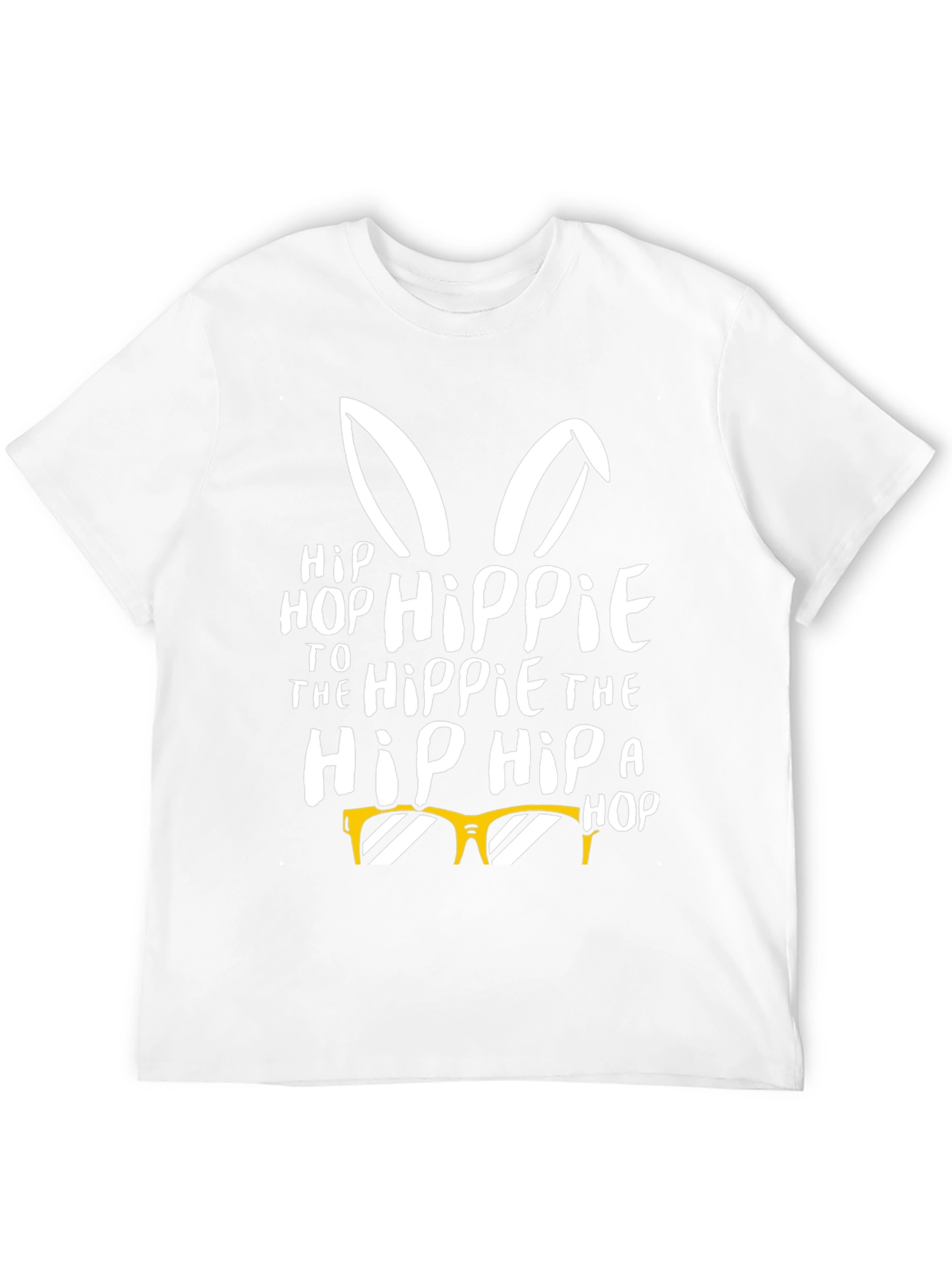 Black Hip Hop Hippie Easter Bunny T-Shirt view 12