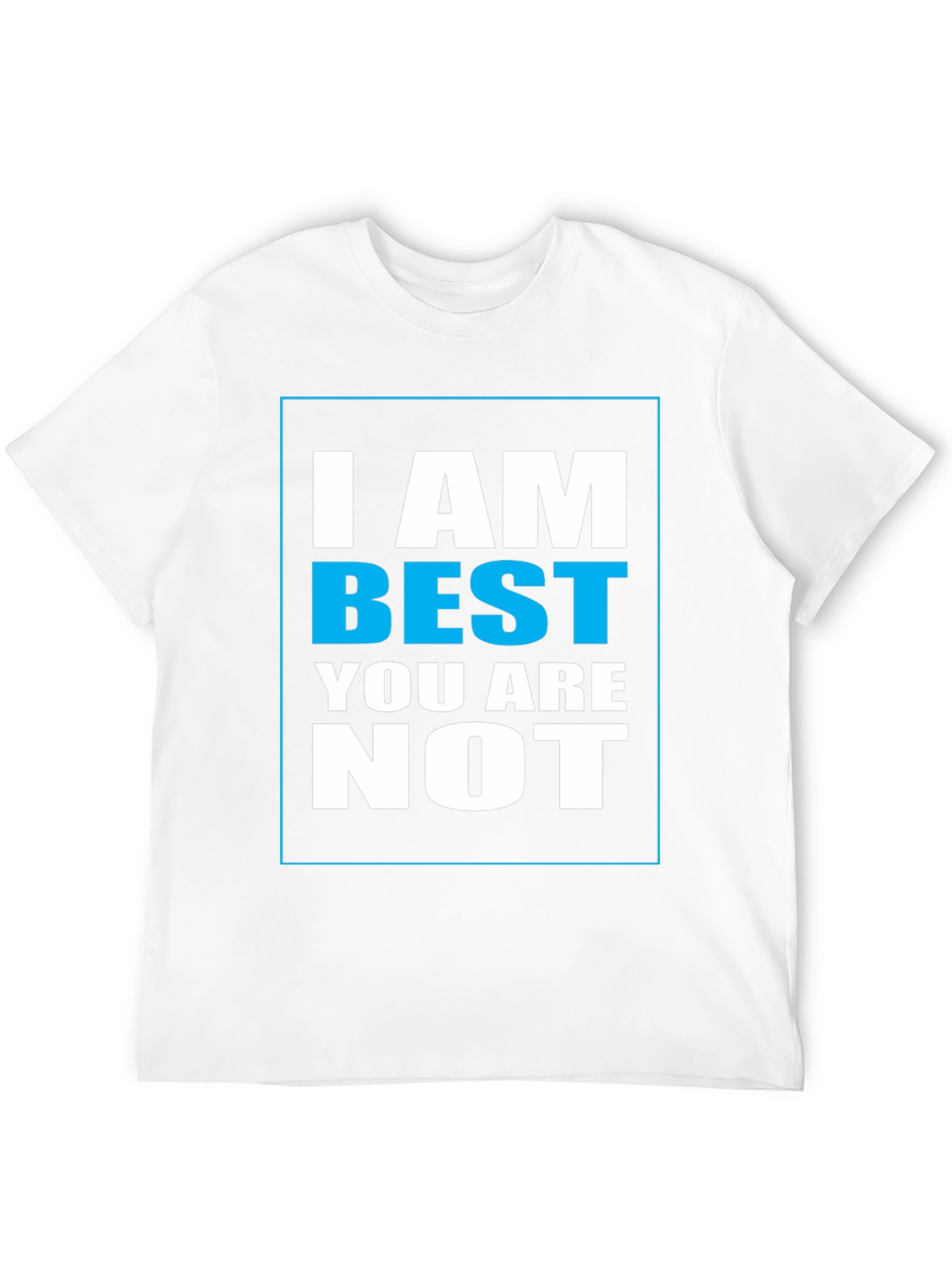 Black I Am Best Graphic Print T-Shirt view 12