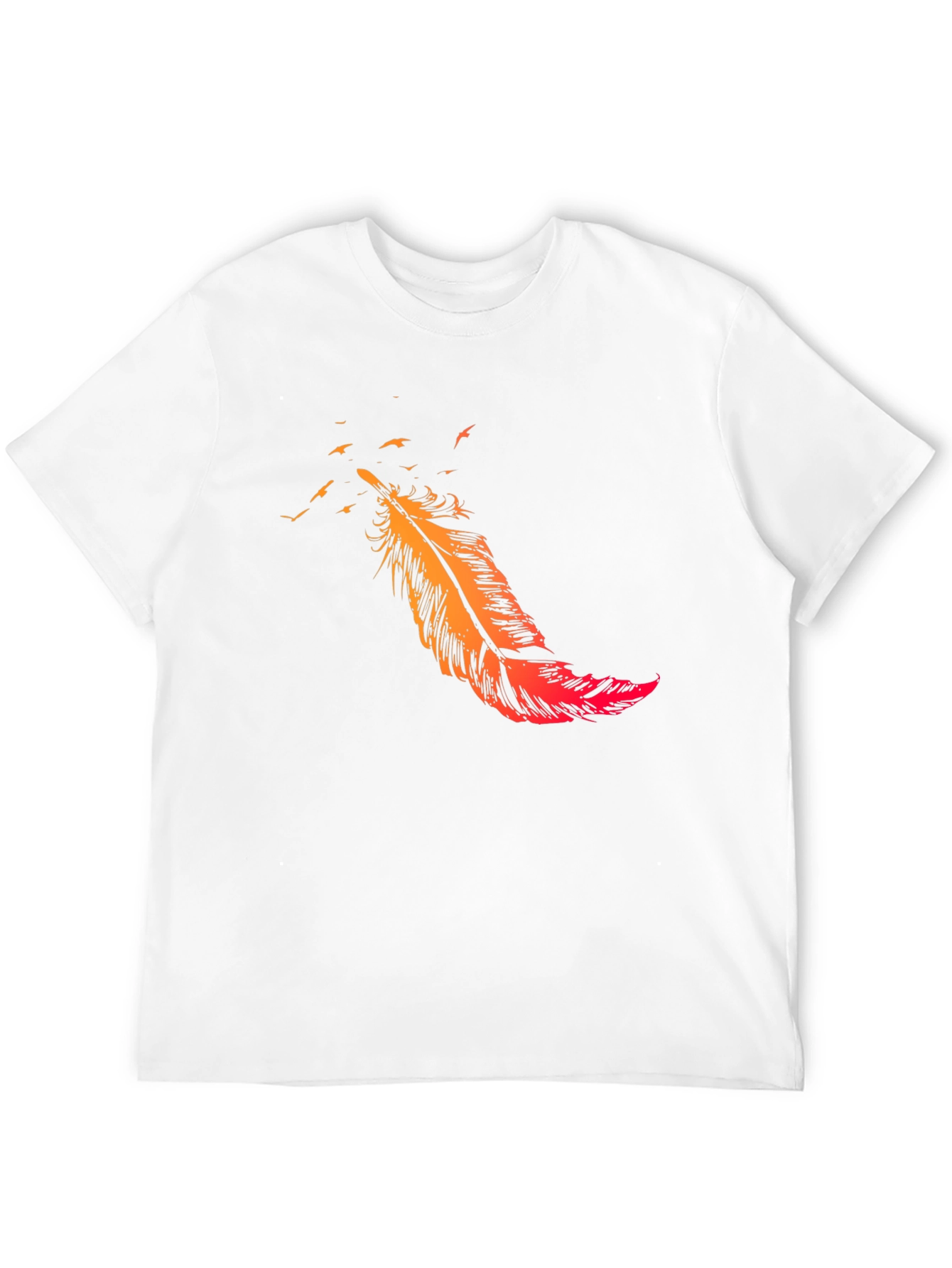 Black Feather Flight Black T-Shirt view 12