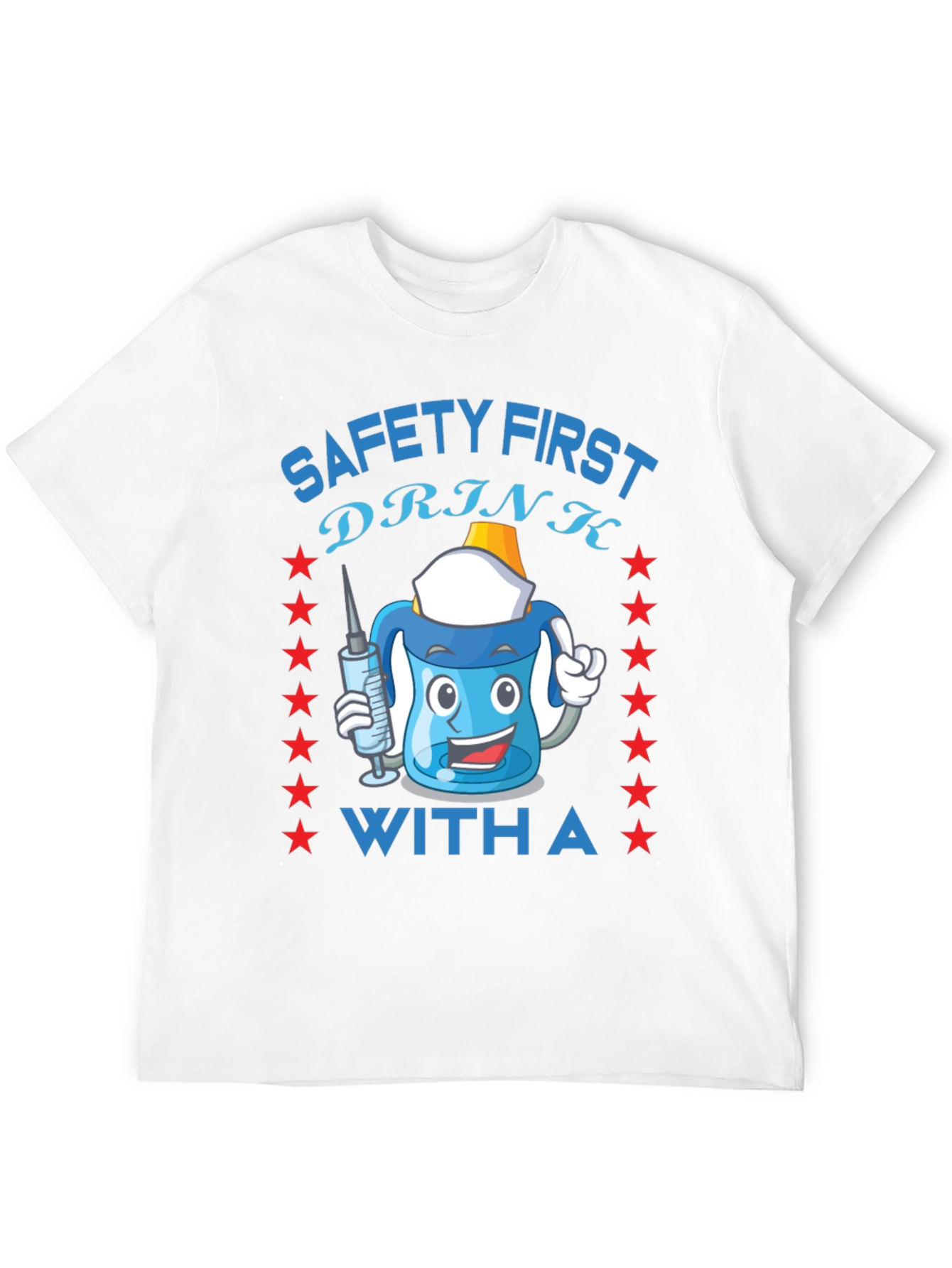 Black Safety First Funny Drinking T-Shirt view 12