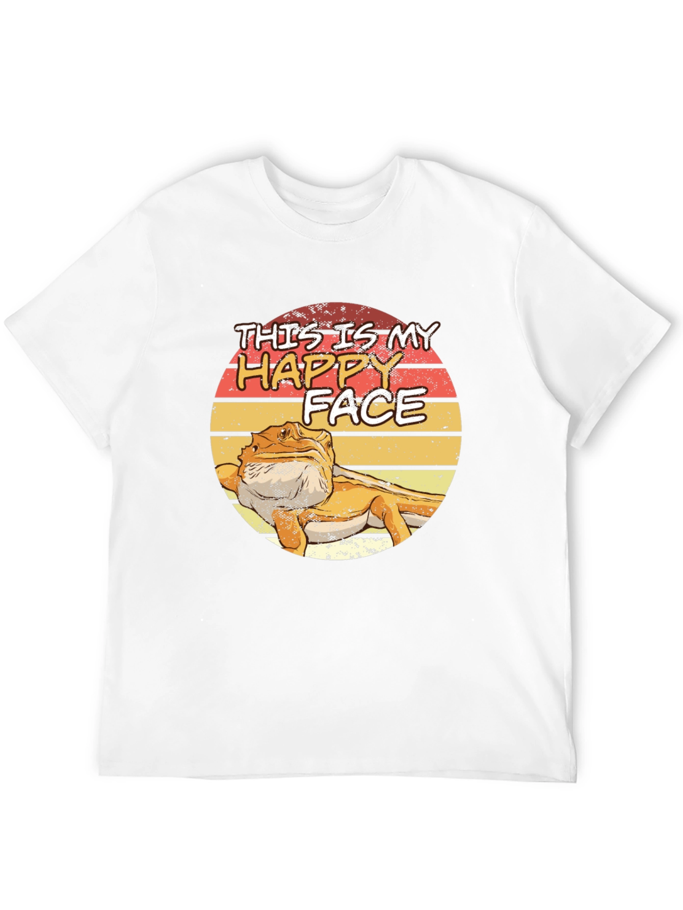 Black Bearded Dragon Happy Face T-Shirt - Lizard Lover Tee view 12