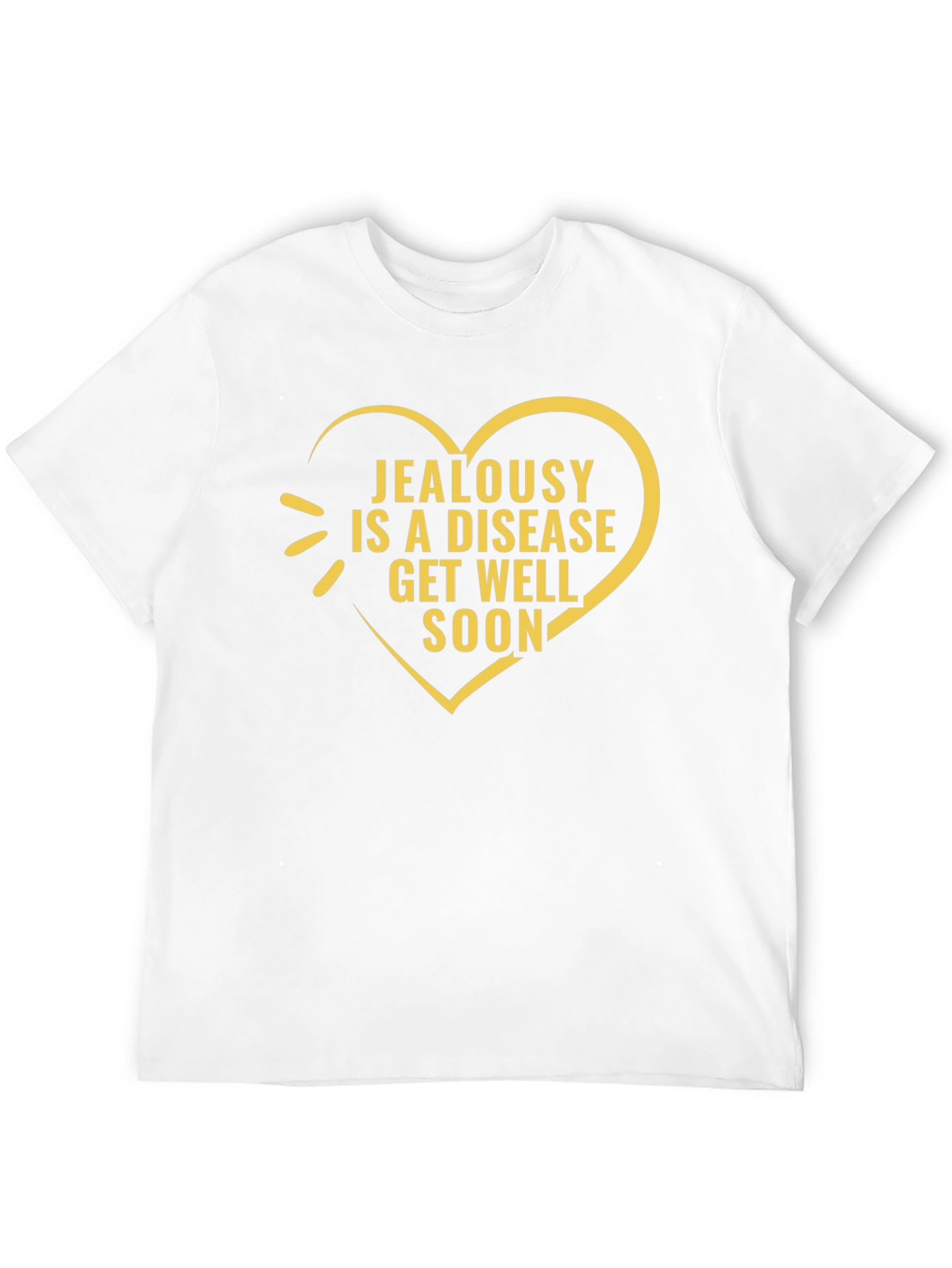 Jealousy Is a Disease Black Graphic T-Shirt - 12
