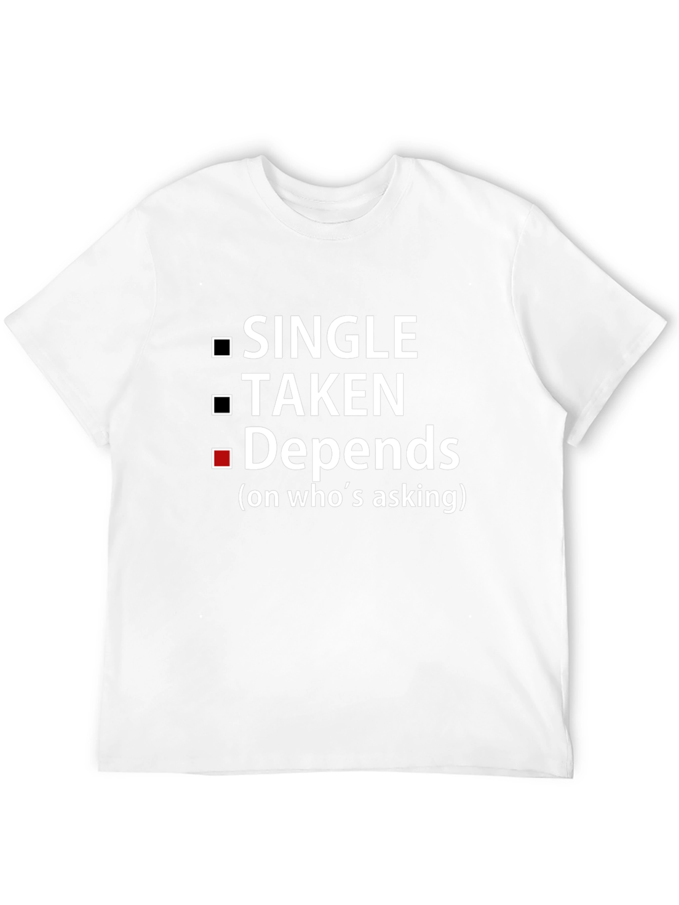 Black Depends On Who's Asking T-Shirt view 12