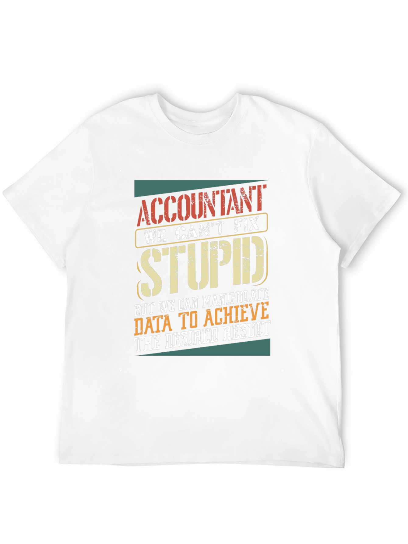 Black Accountant Humor Graphic T-Shirt view 12