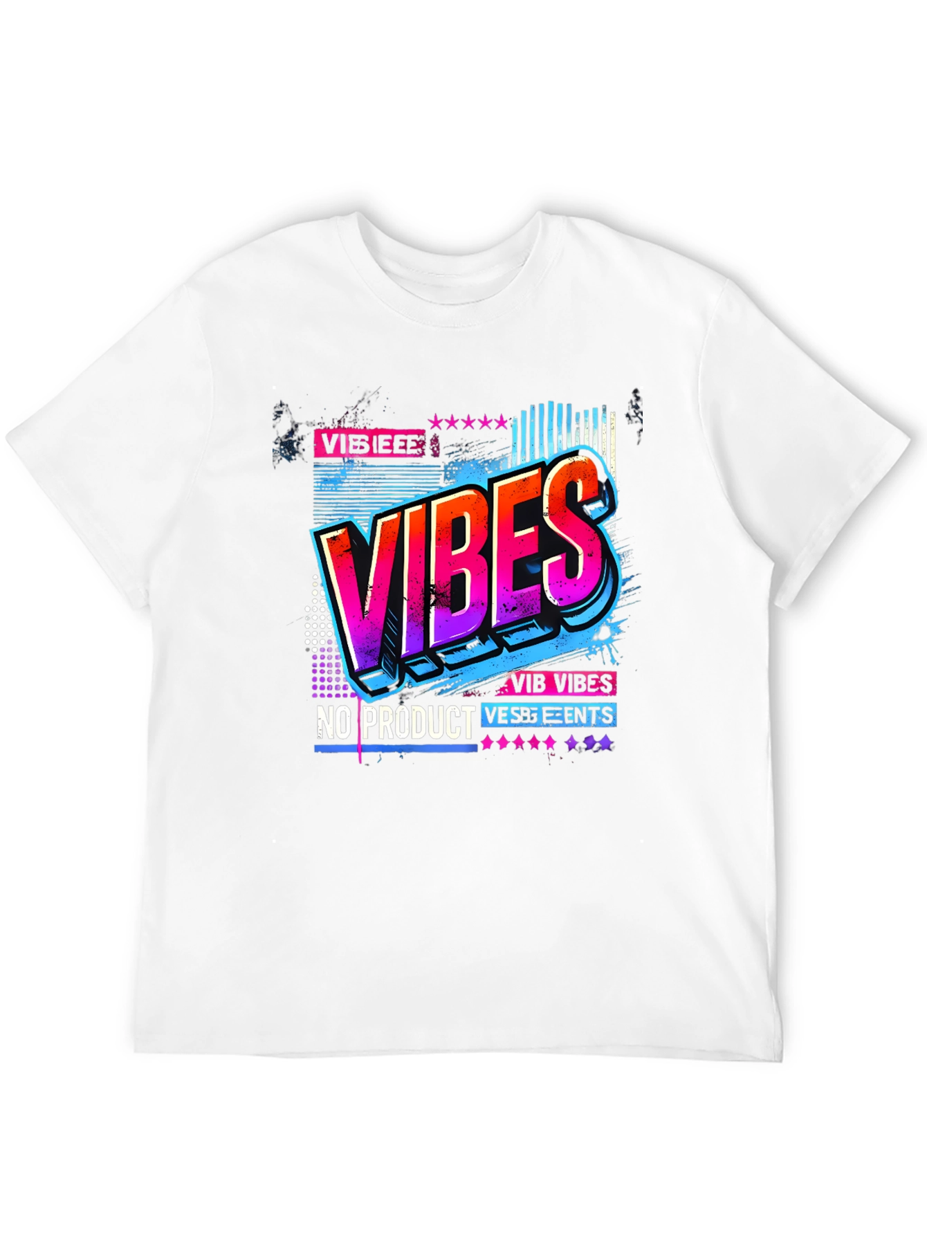 Black Vibes Graphic Tee - Retro Design view 12