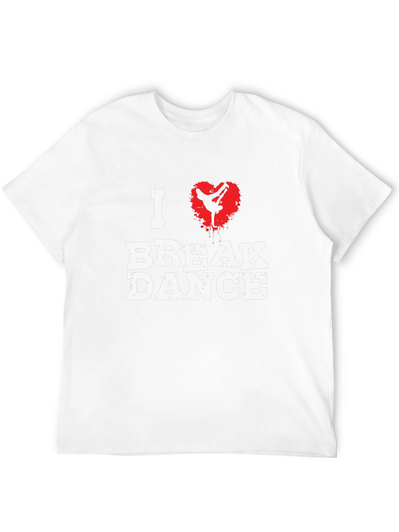Black I Love Break Dance Graphic T-Shirt - Black view 12