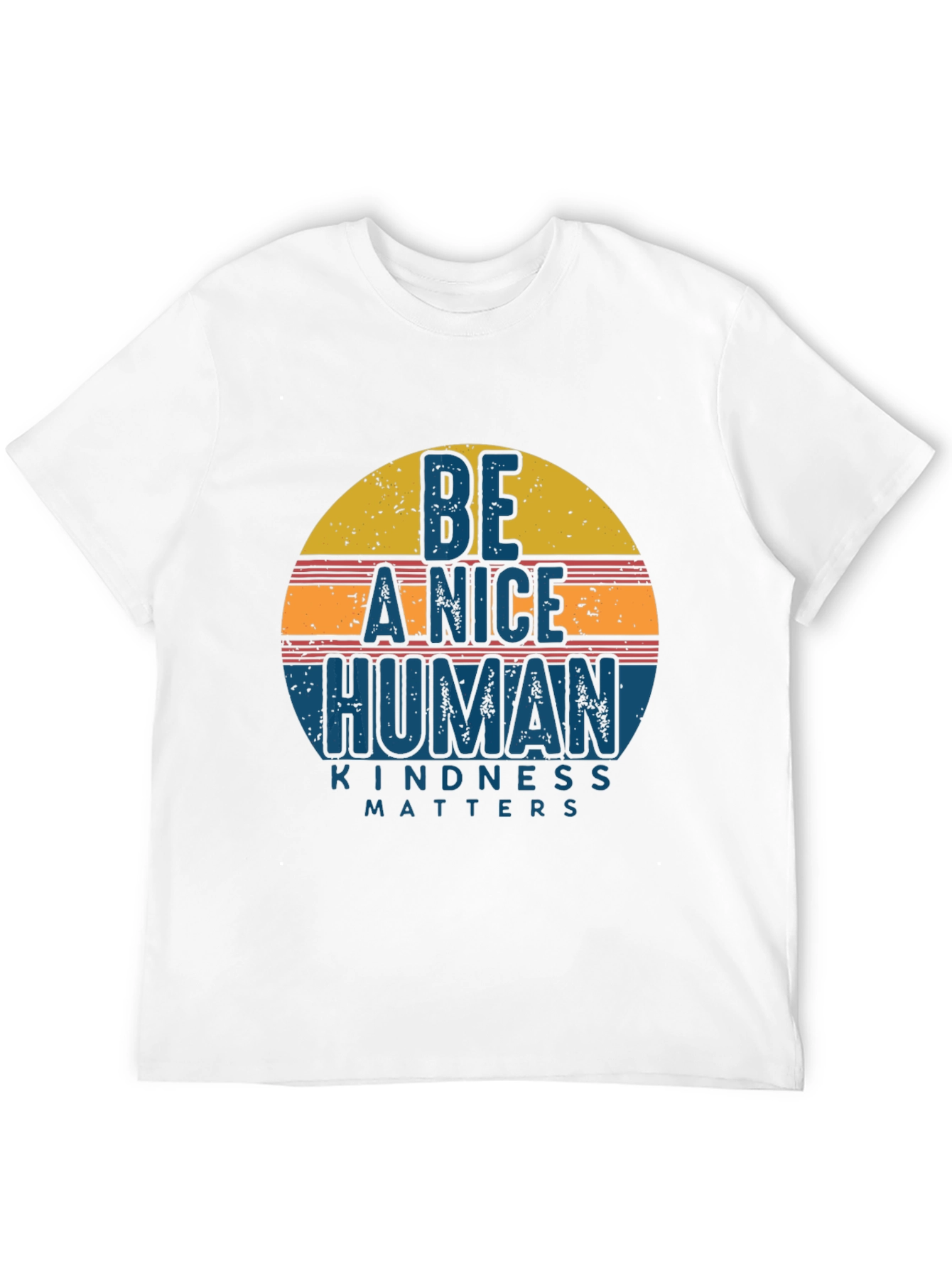Black Be A Nice Human Kindness Matters Graphic Tee view 12