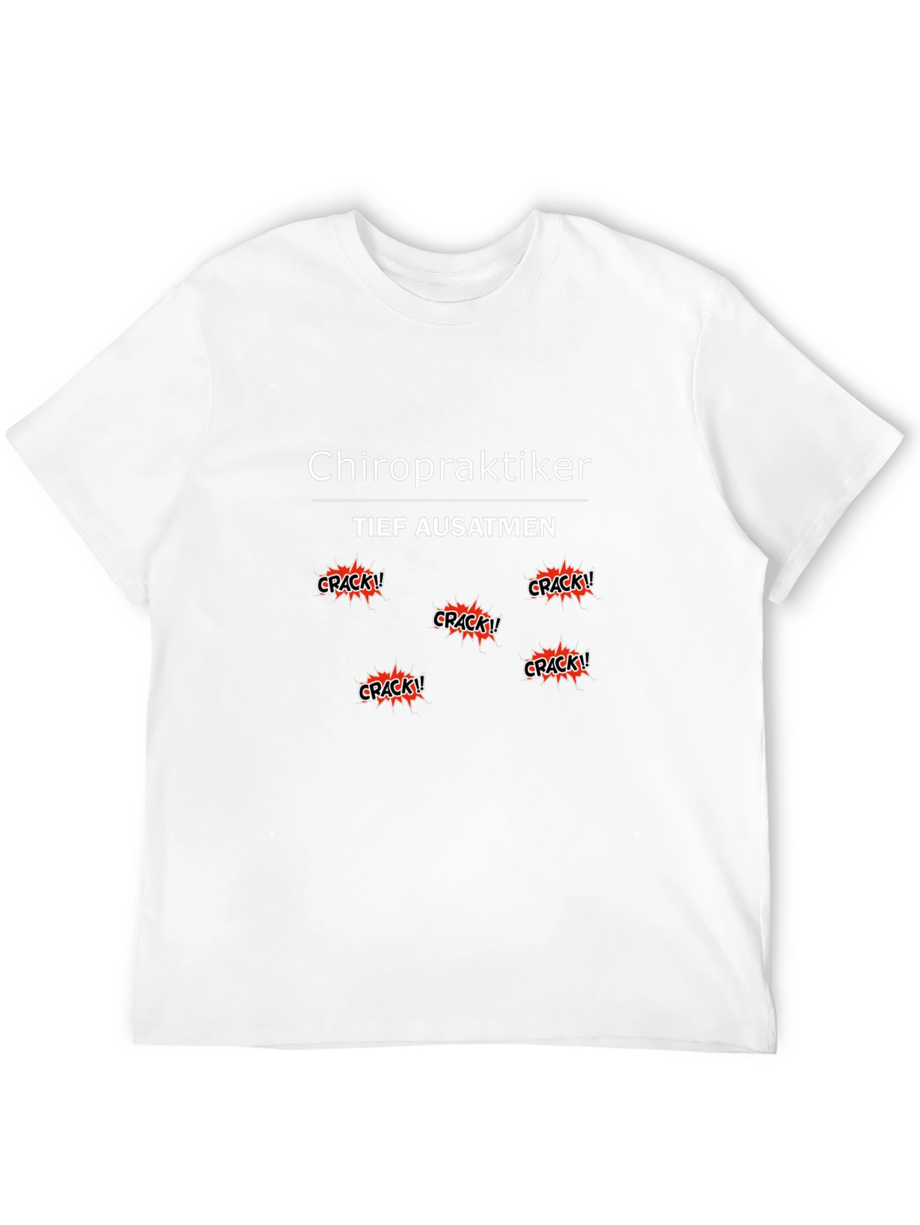 Black Chiropraktiker T-Shirt - Tief Ausatmen Crack! view 12
