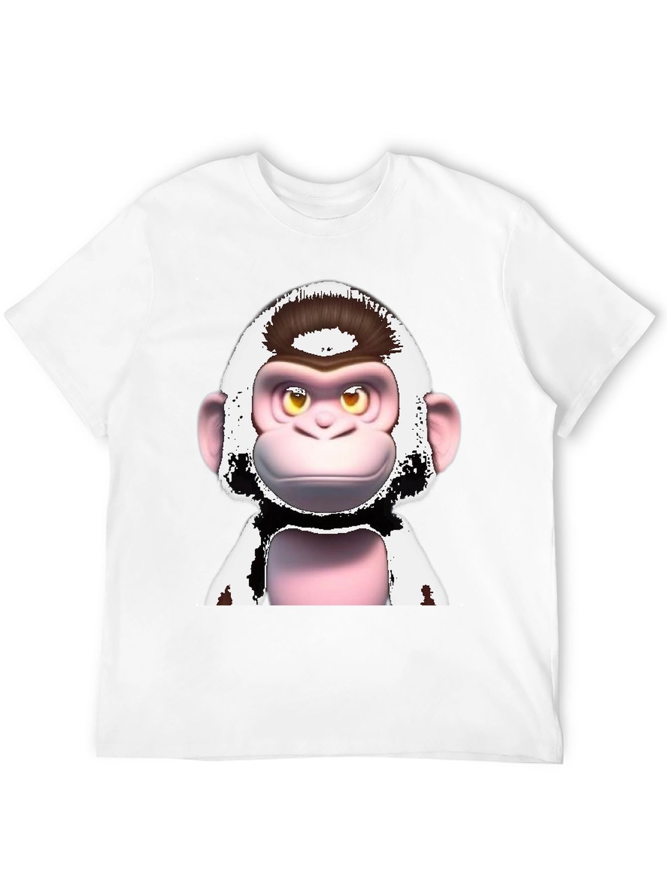 Black Funky Monkey Graphic T-Shirt - Black Cotton Tee view 12