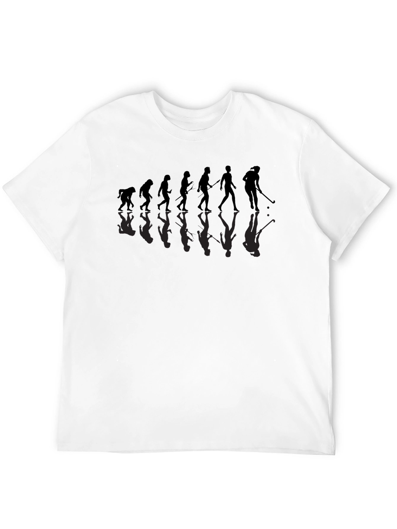 Black Golf Evolution Graphic T-Shirt - Funny Golfer Tee view 12