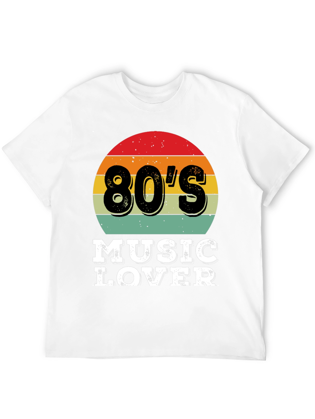 Black 80's Music Lover Graphic Tee - Retro Style view 12