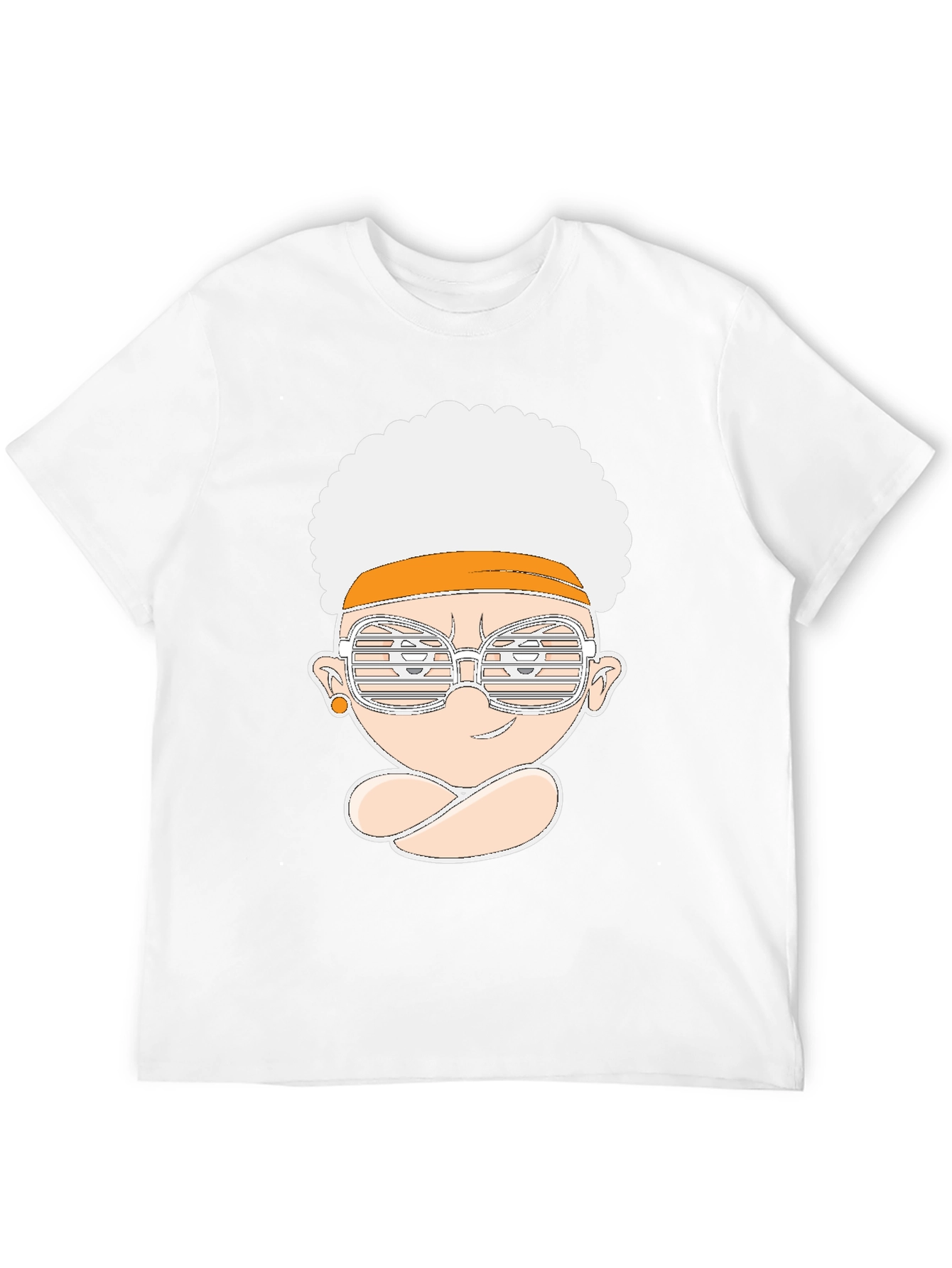 Black Funky Afro Cartoon Tee view 12