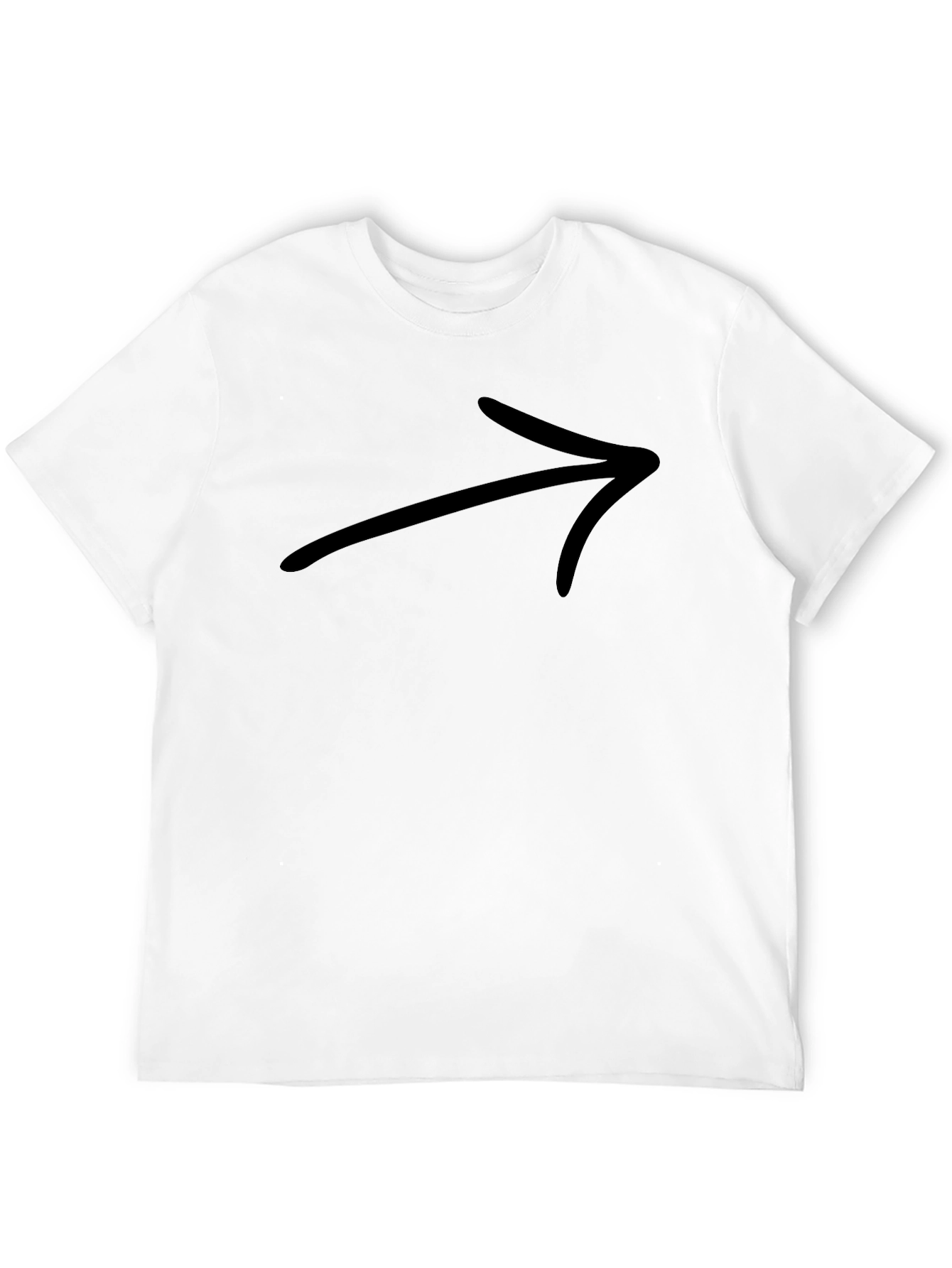 Black Black Arrow Graphic Tee - Modern Casual Style view 12