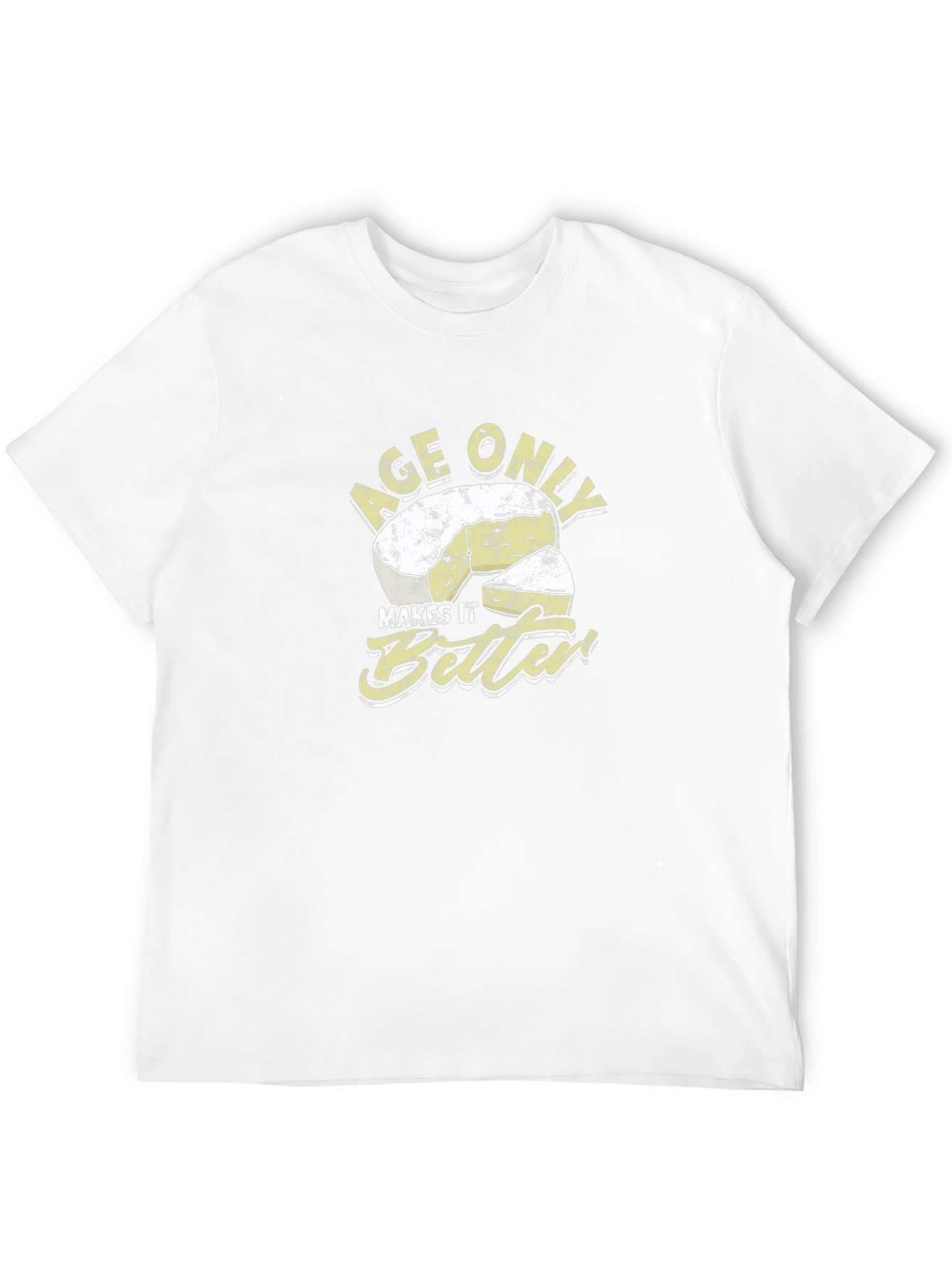 Black Age Only Makes It Better Cheese Graphic T-Shirt view 12