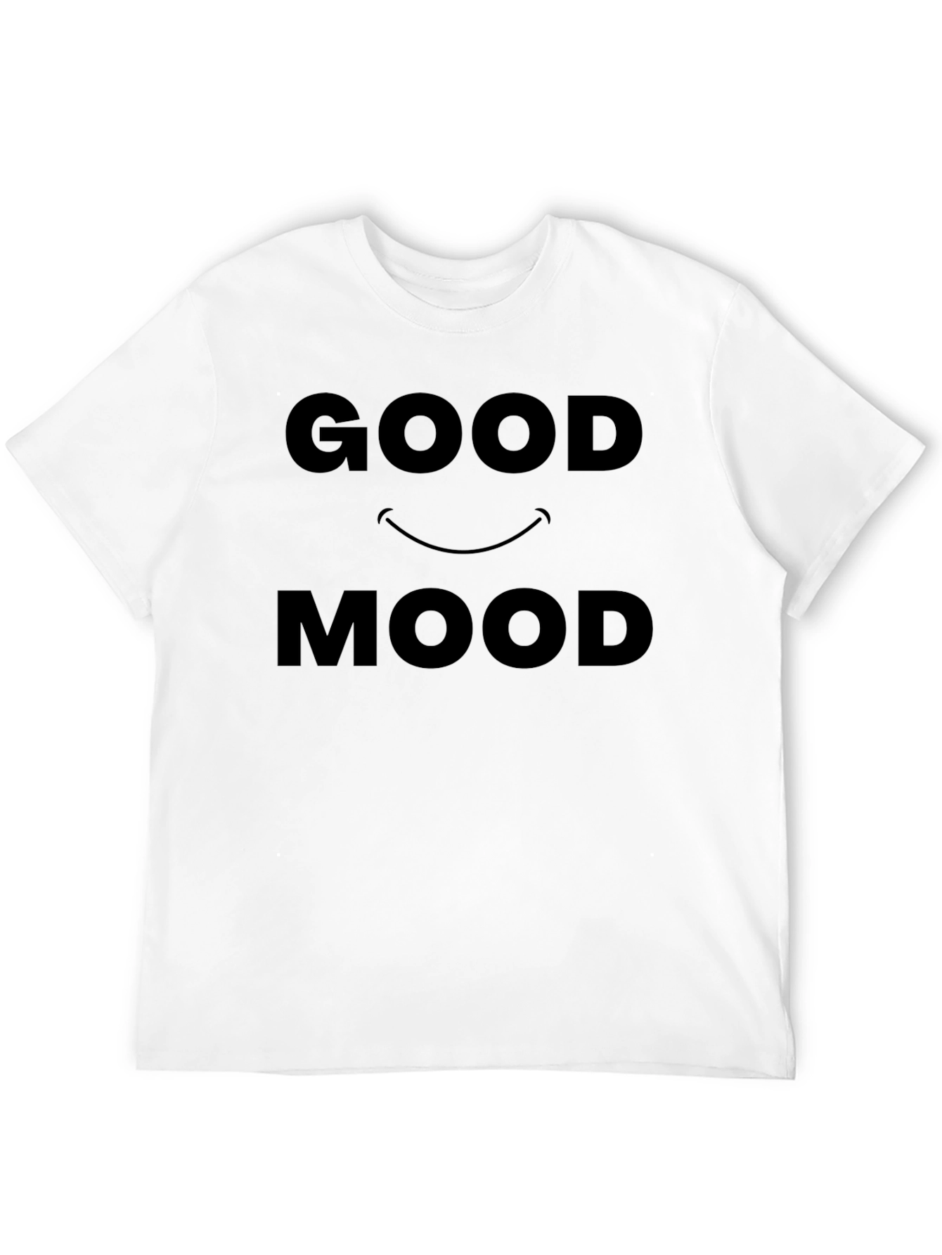 Black Good Mood Graphic Tee -  Unisex Crew Neck T-Shirt view 12