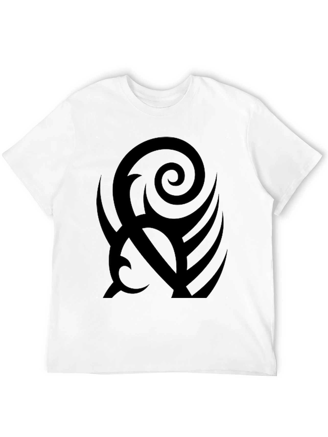 Black Black Tribal Graphic Print T-Shirt view 12