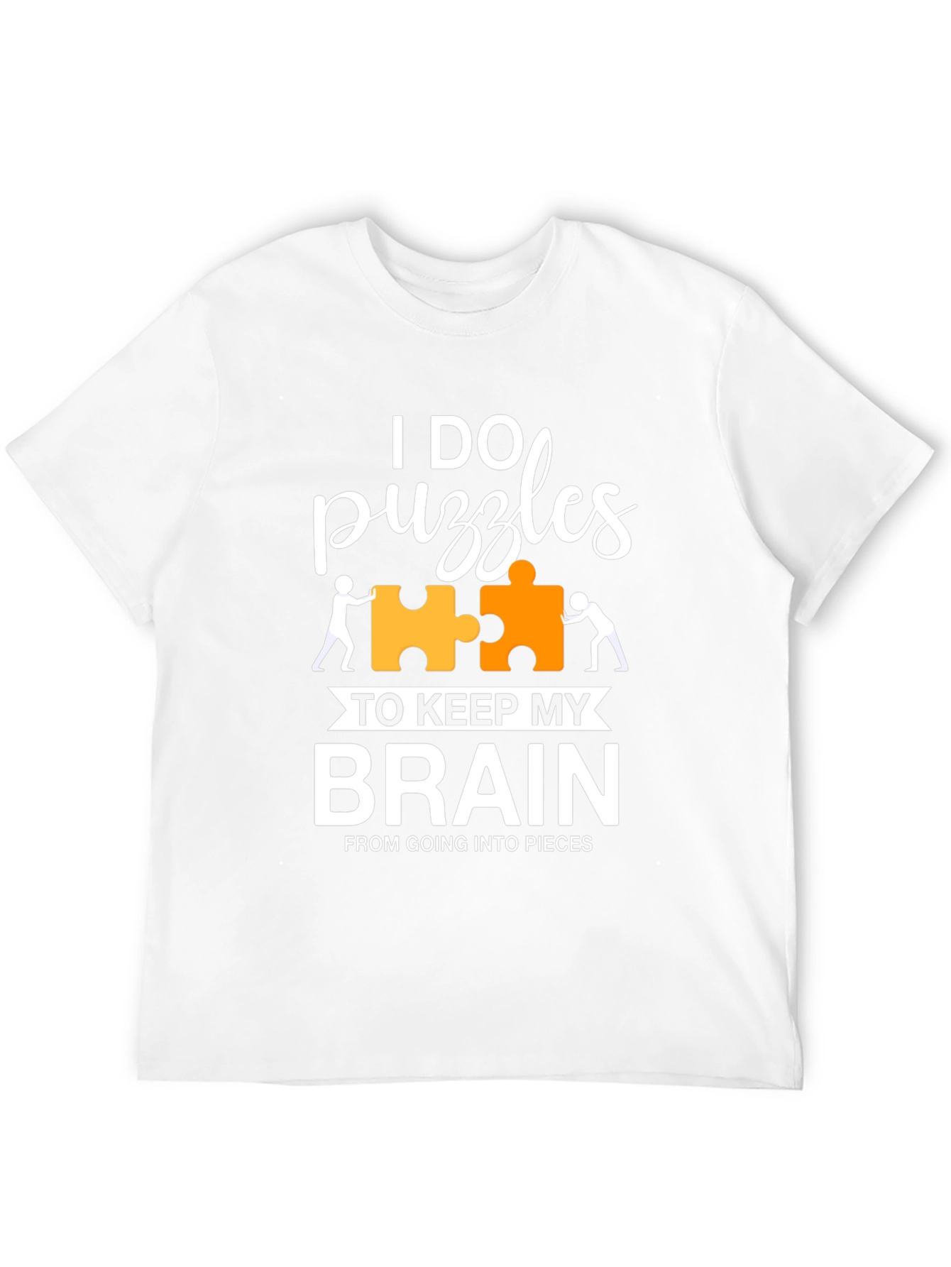 Black I Do Puzzles T-Shirt - Keep My Brain Together Tee view 12