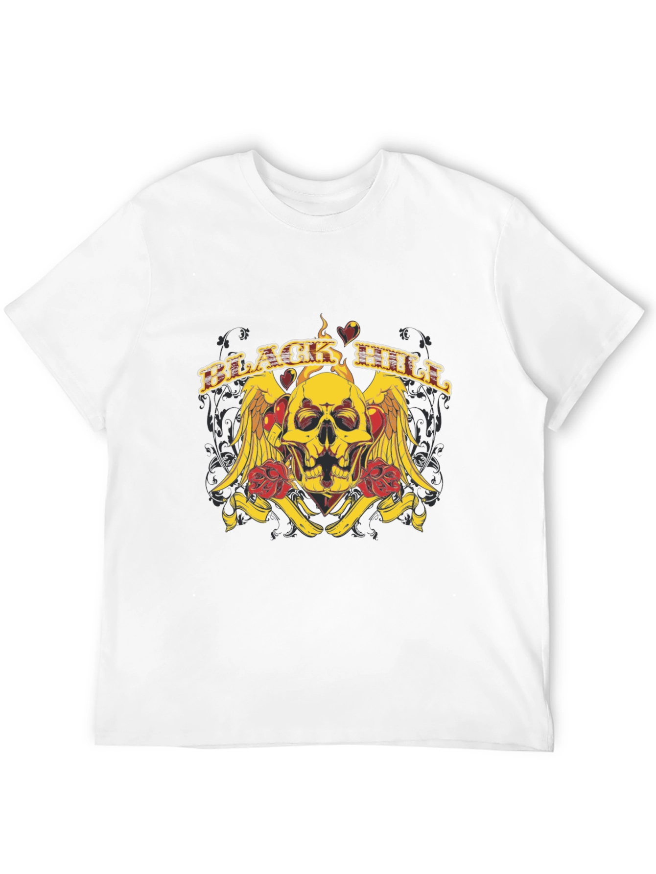 Black Black Skull Graphic Tee view 12