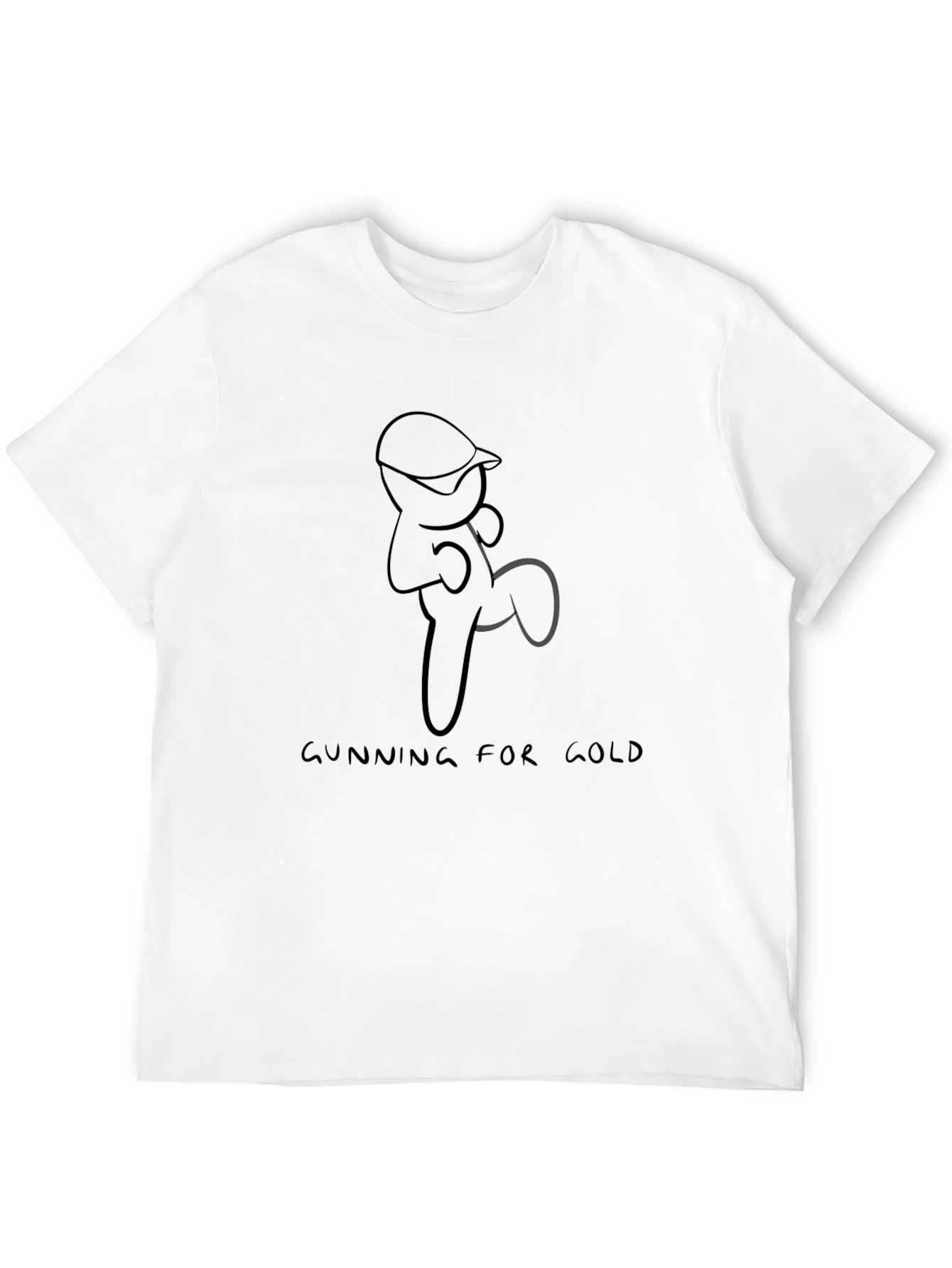 Black Gunning for Gold Black Tee - Unique Design view 12