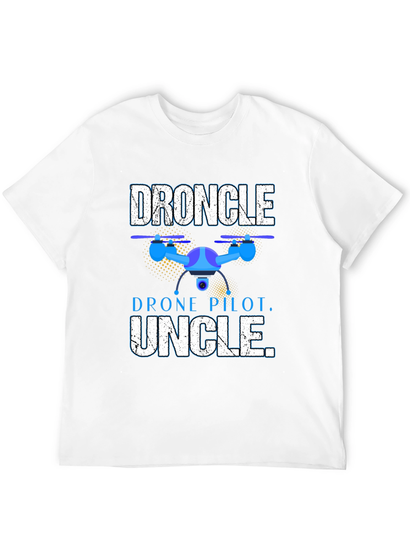 Black Droncle T-Shirt - Drone Pilot Uncle Gift view 12