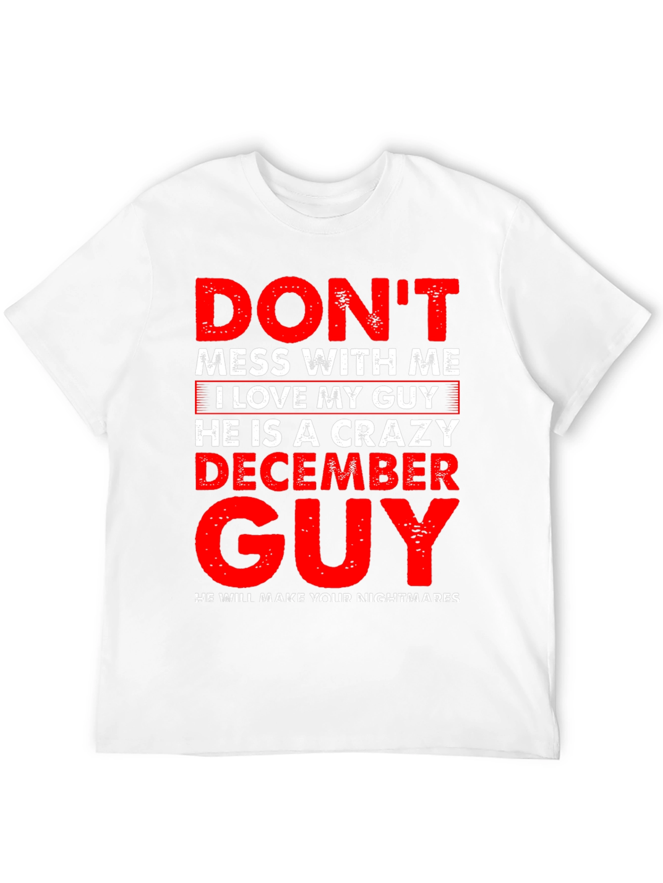 Black Crazy December Guy Graphic Tee - Don't Mess With Me T-Shirt view 12