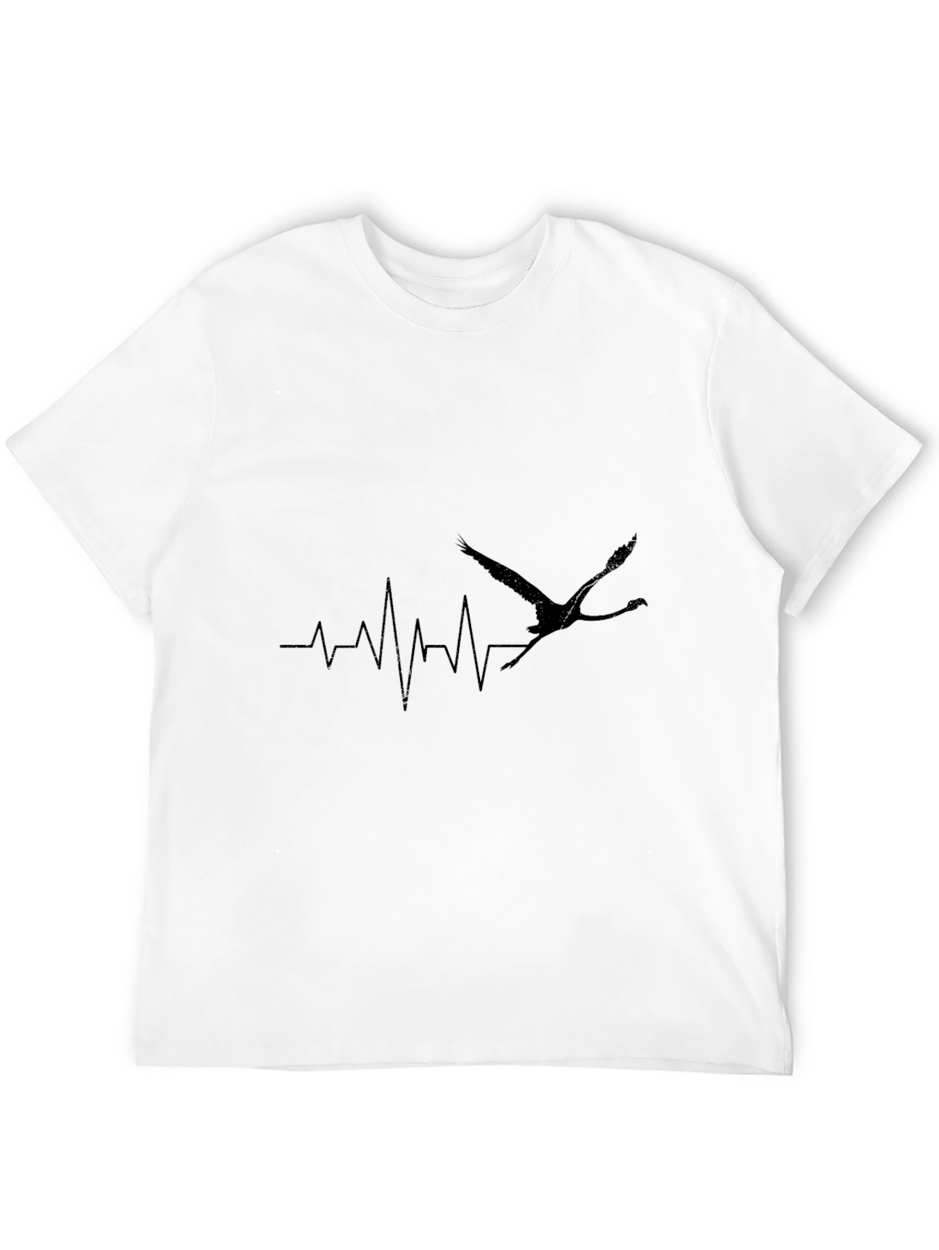 Black Black Crane Heartbeat T-Shirt view 12