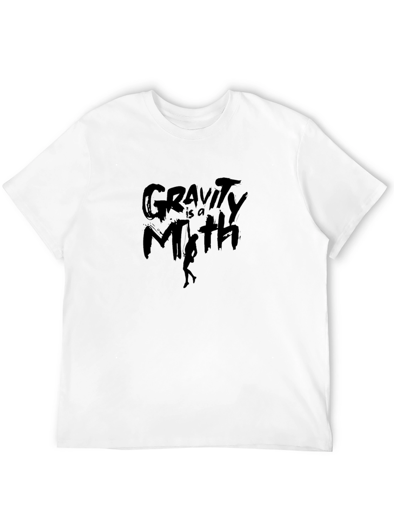 Black Gravity is a Myth Black Graphic Tee view 12