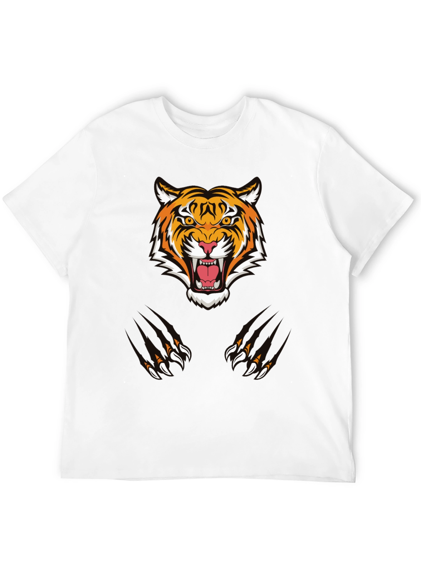 Black Tiger Graphic Tee - Black Cotton Comfort view 12