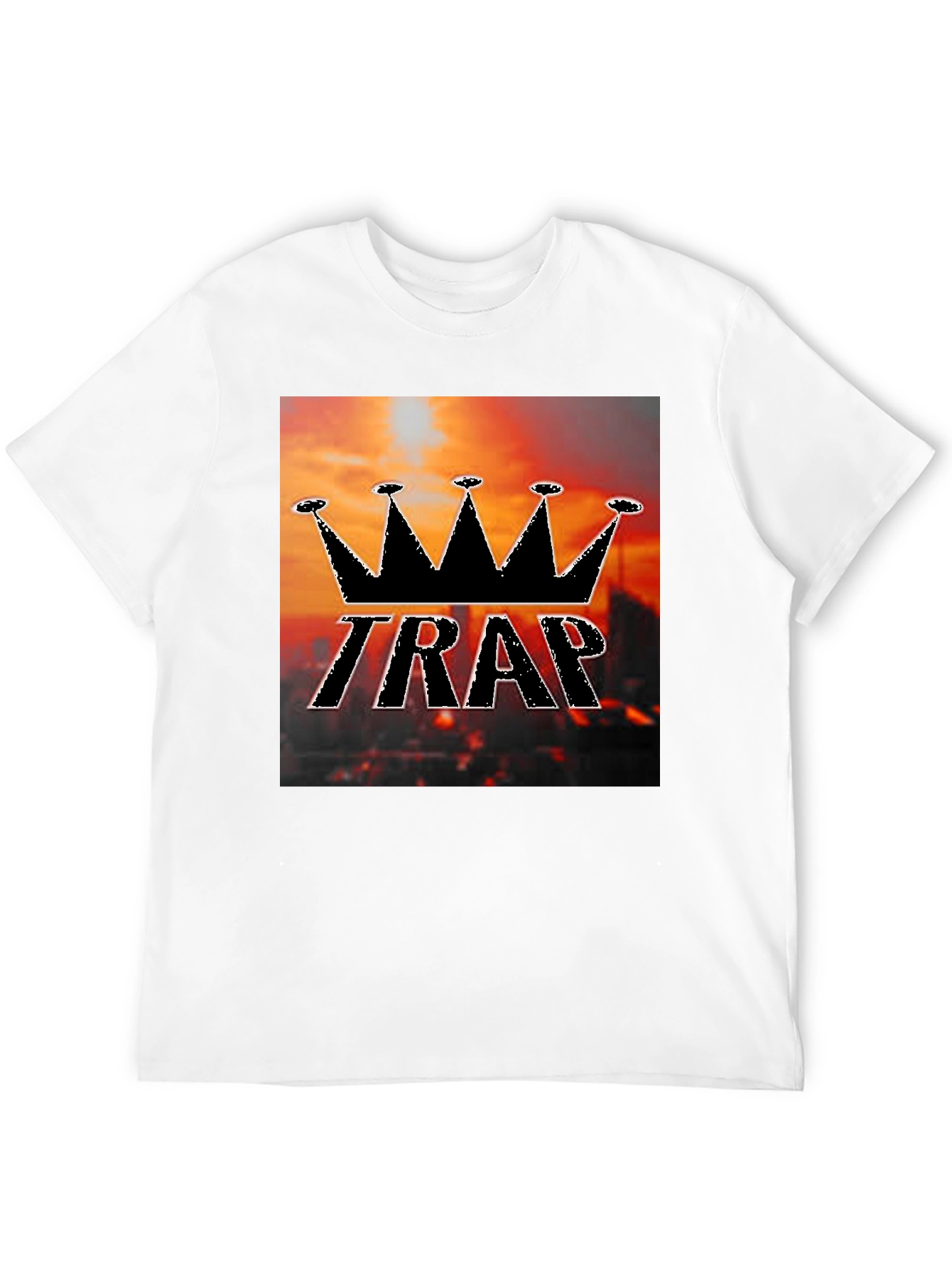 Black Trap King Black Graphic T-Shirt view 12