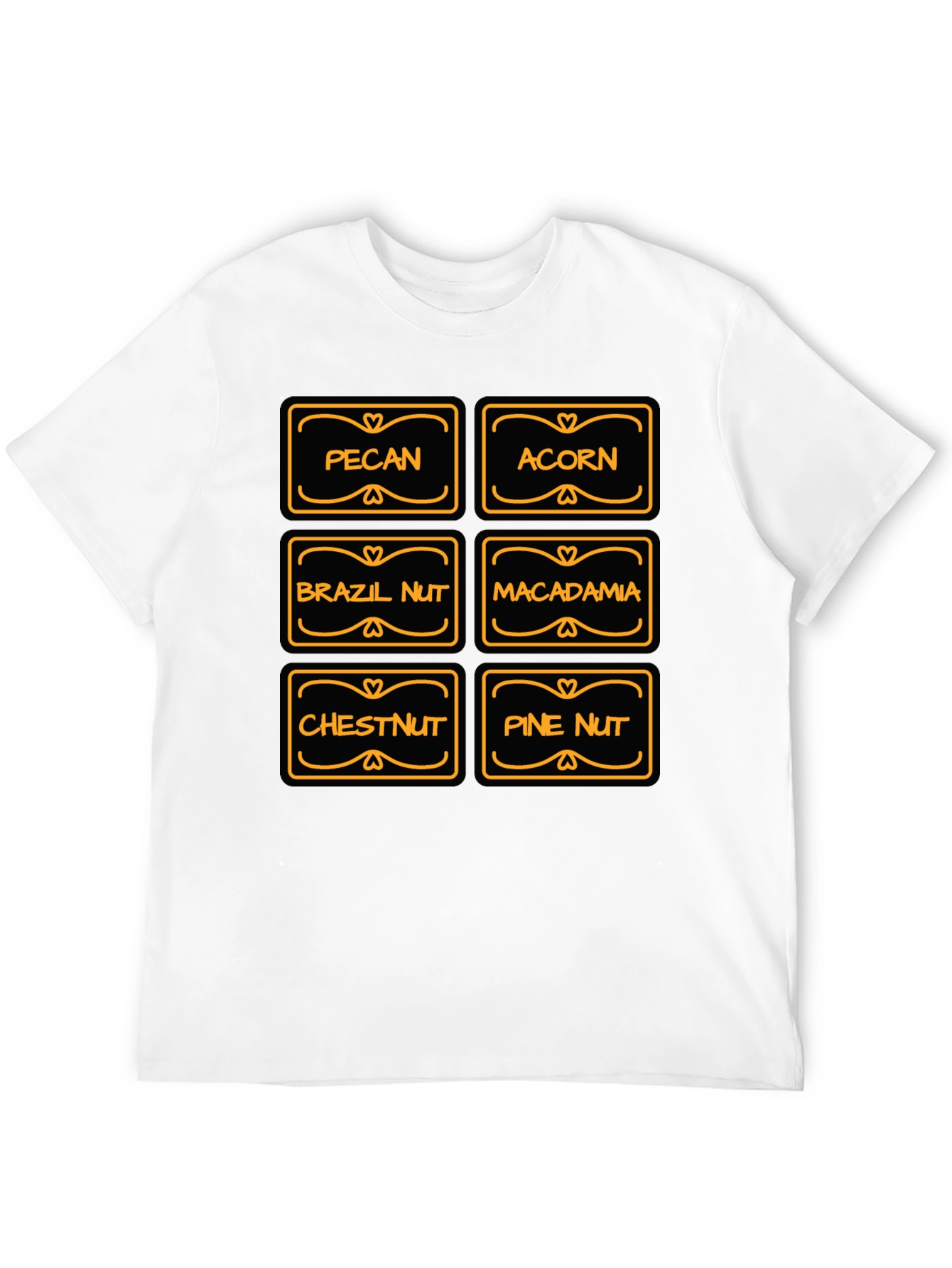 Nut Lover T-Shirt Pecan Acorn Brazil Nut Macadamia - 12