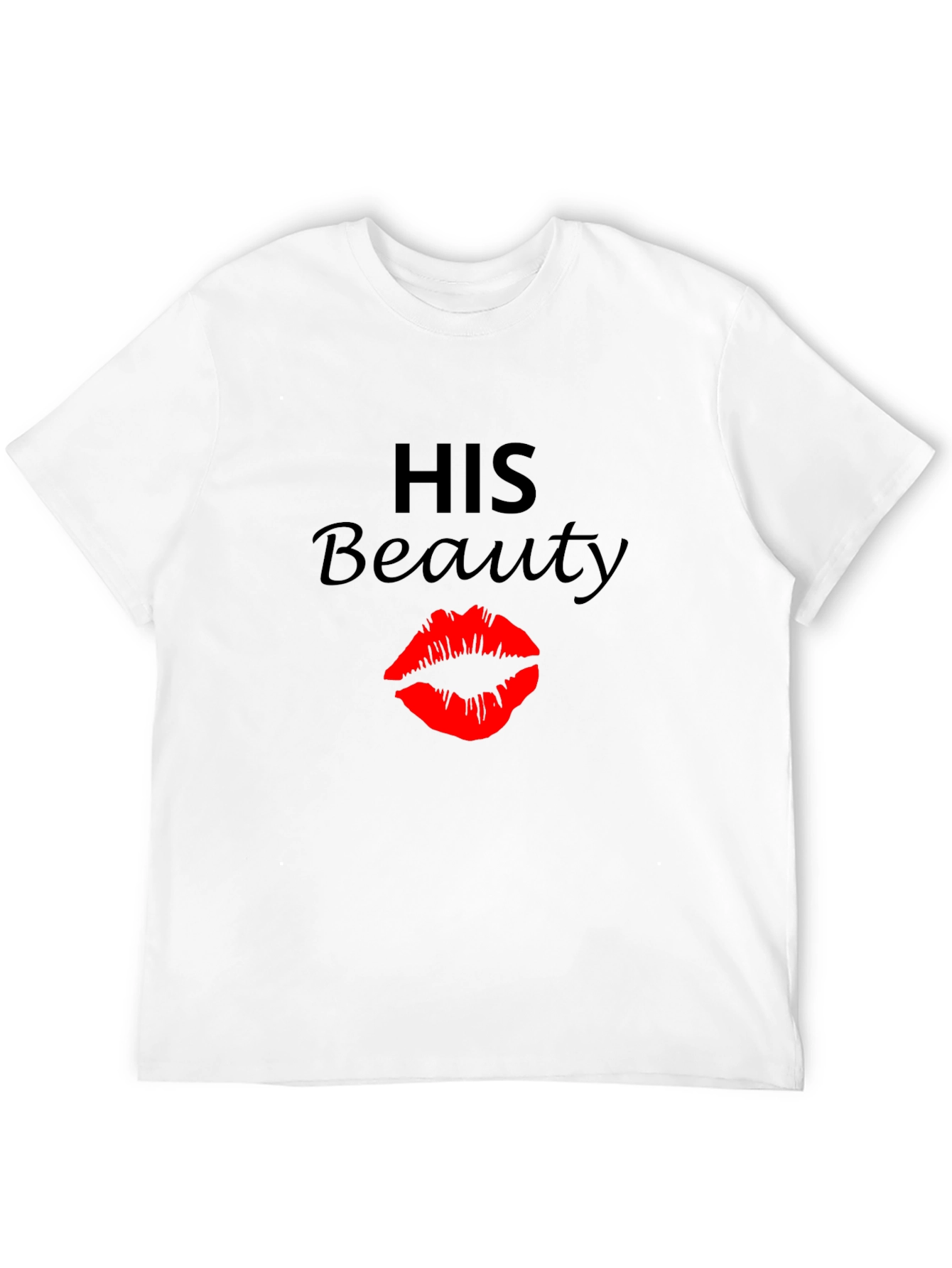 Black His Beauty Graphic Tee - Black Crew Neck view 12