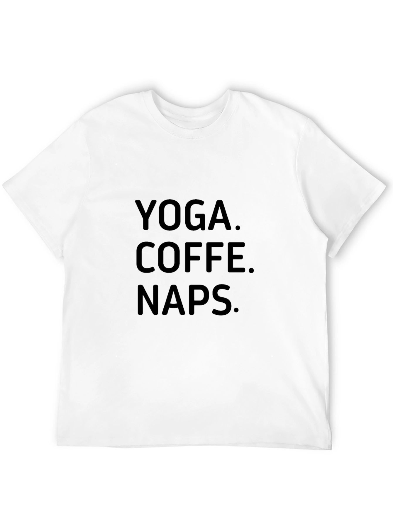 Black Yoga Coffee Naps T-Shirt - Relaxed Everyday Wear view 12