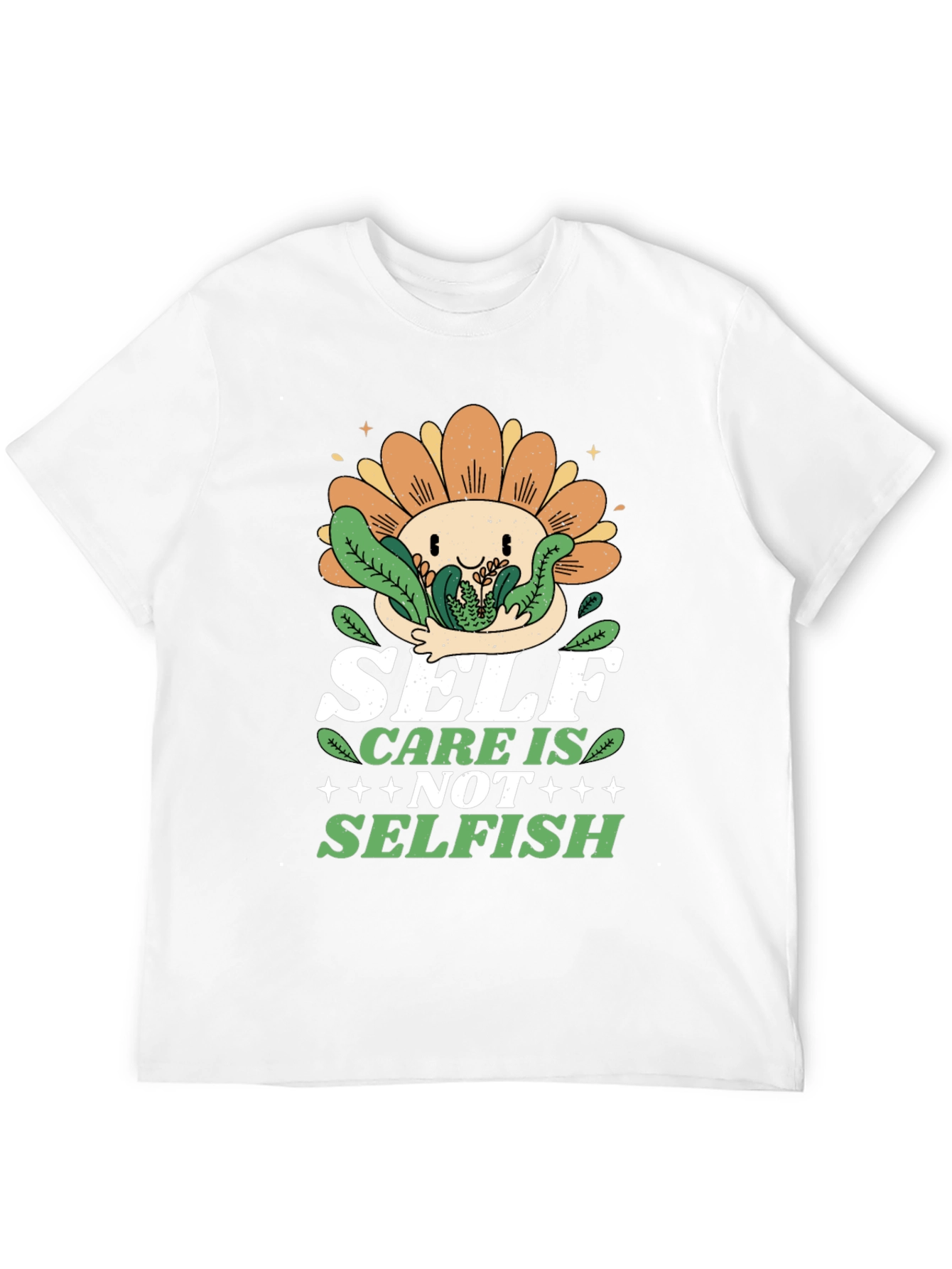 Black Self Care Is Not Selfish Graphic T-Shirt view 12