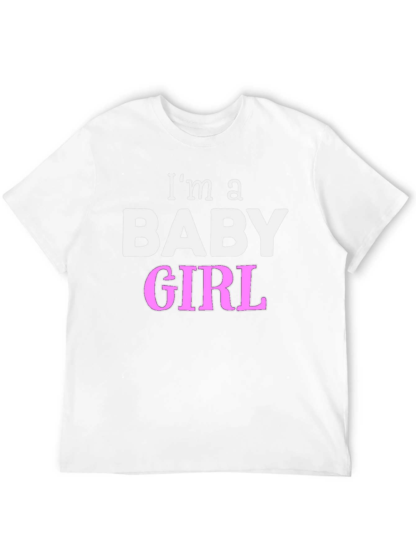 Black I'm a Baby Girl Novelty T-Shirt view 12